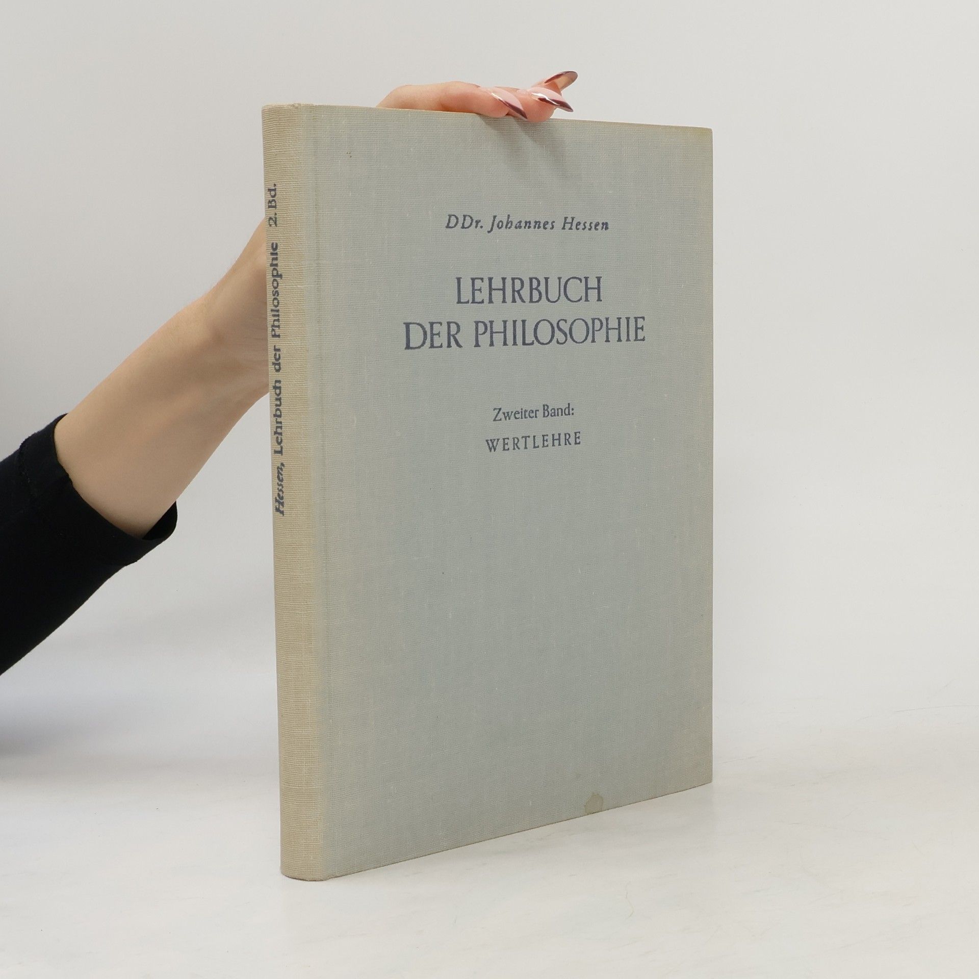 Johannes Hessen Lehrbuch der Philosophie