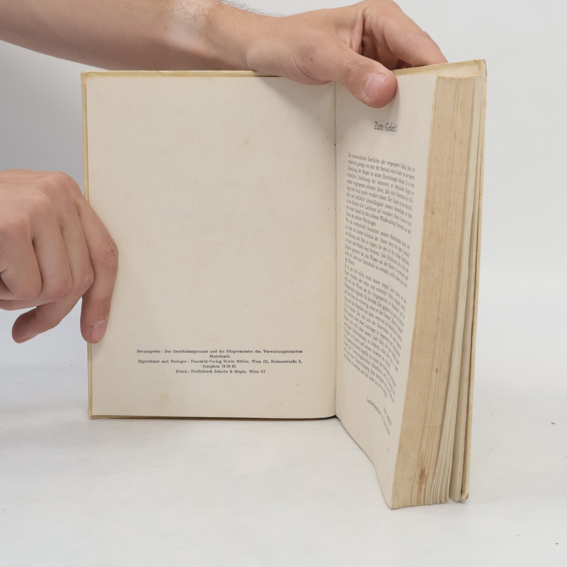 Autorenkollektiv Heimatbuch des Verwaltungsbezirkes Mistelbach. Band 1: Ortskunde