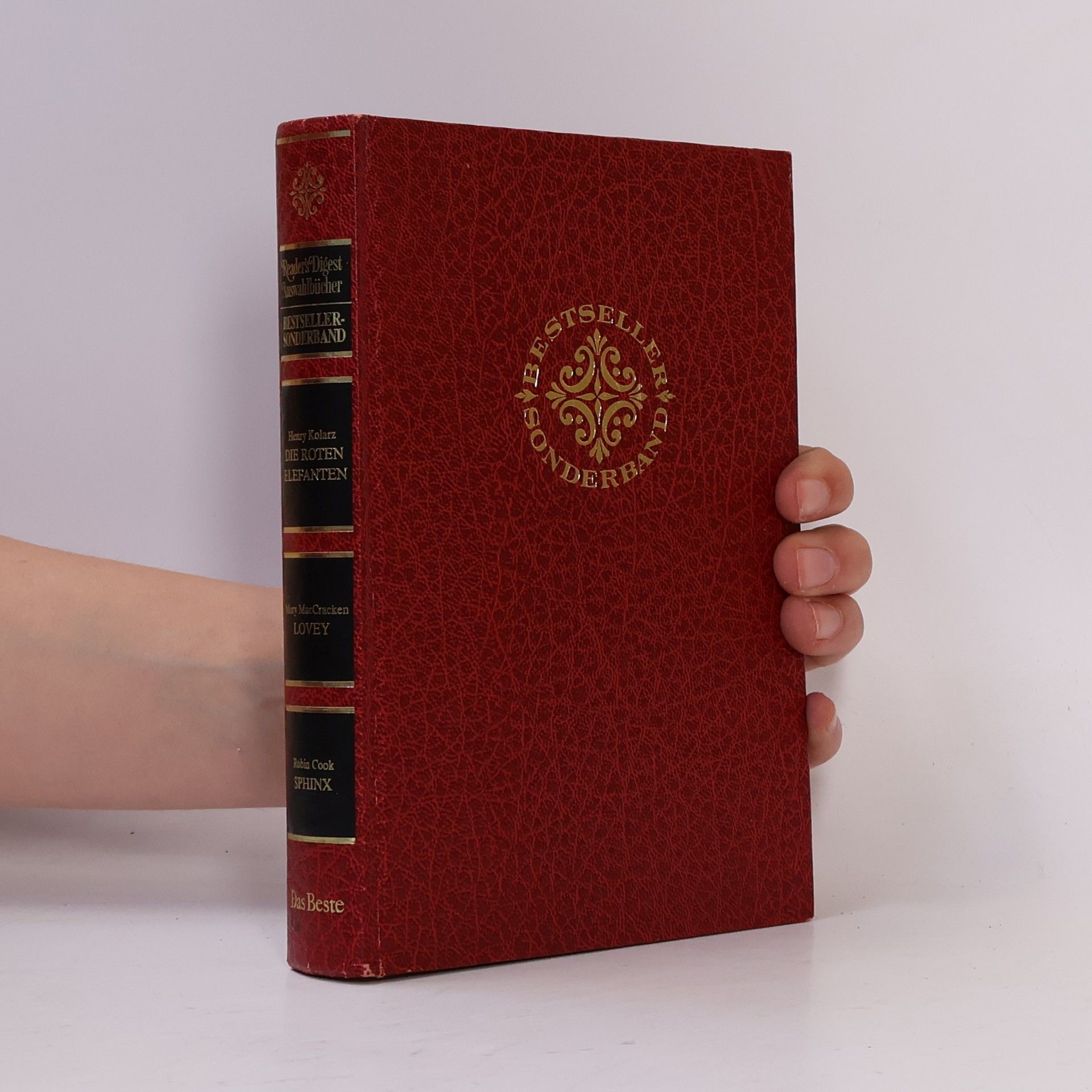Henry Kolarz Reader's Digest Auswahlbücher. Die Roten Elefanten. Lovey. Sphinx