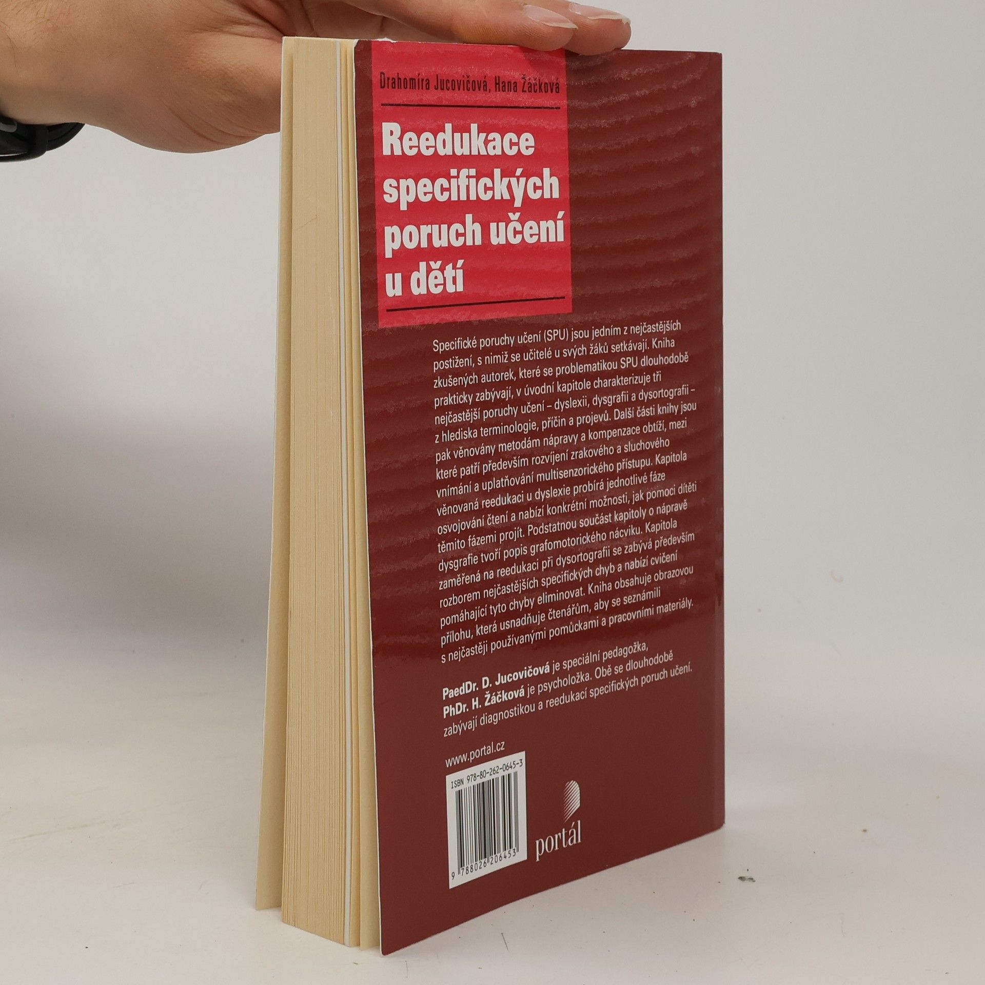 Drahomíra Jucovičová Reedukace specifických poruch učení u dětí