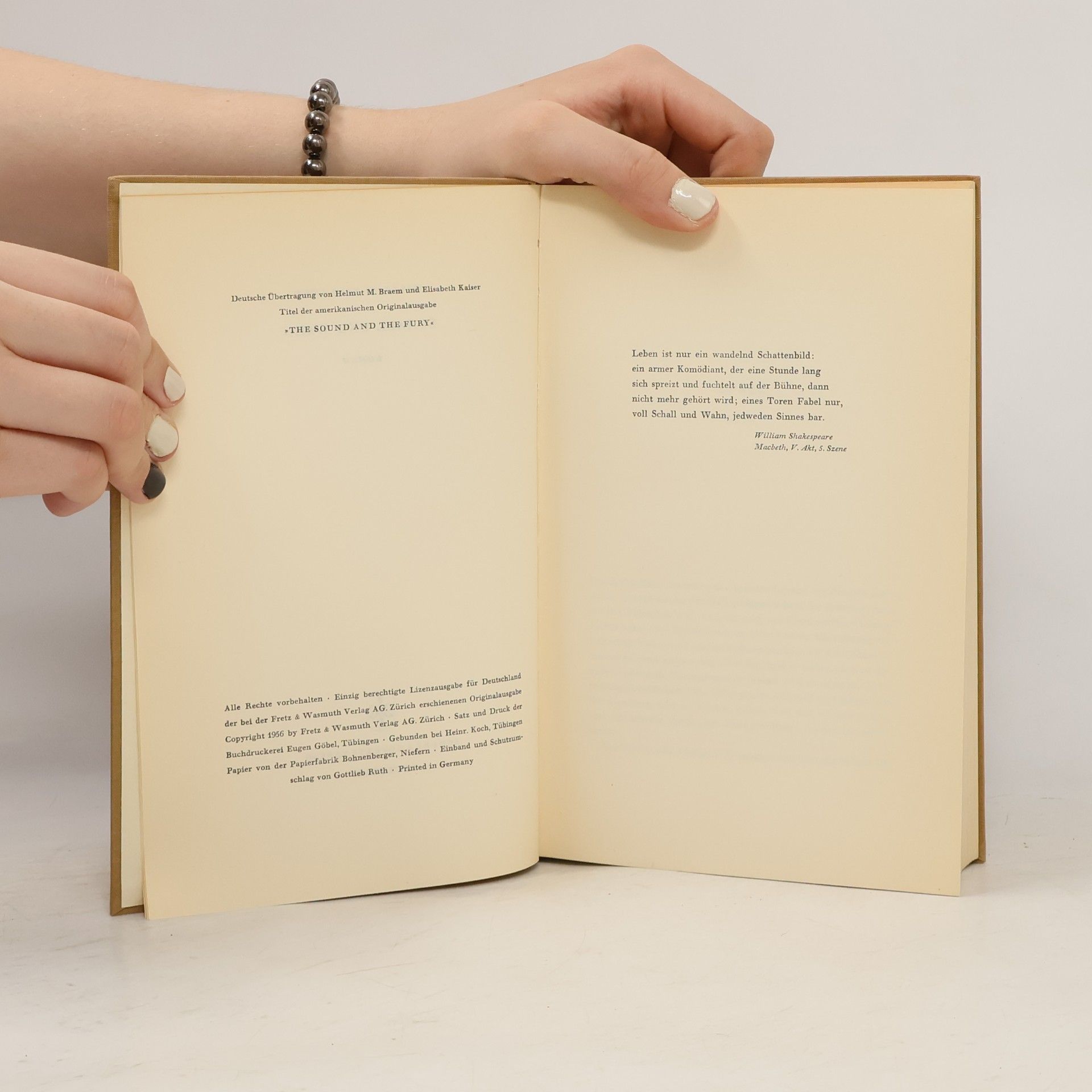 William Faulkner Schall und Wahn