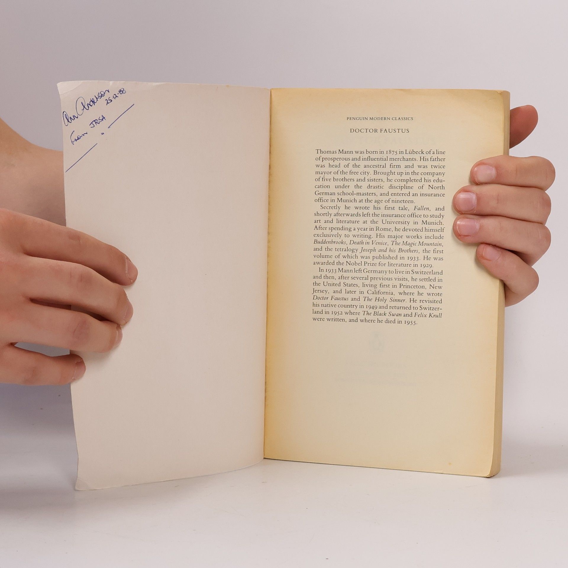 Thomas Mann Doctor Faustus