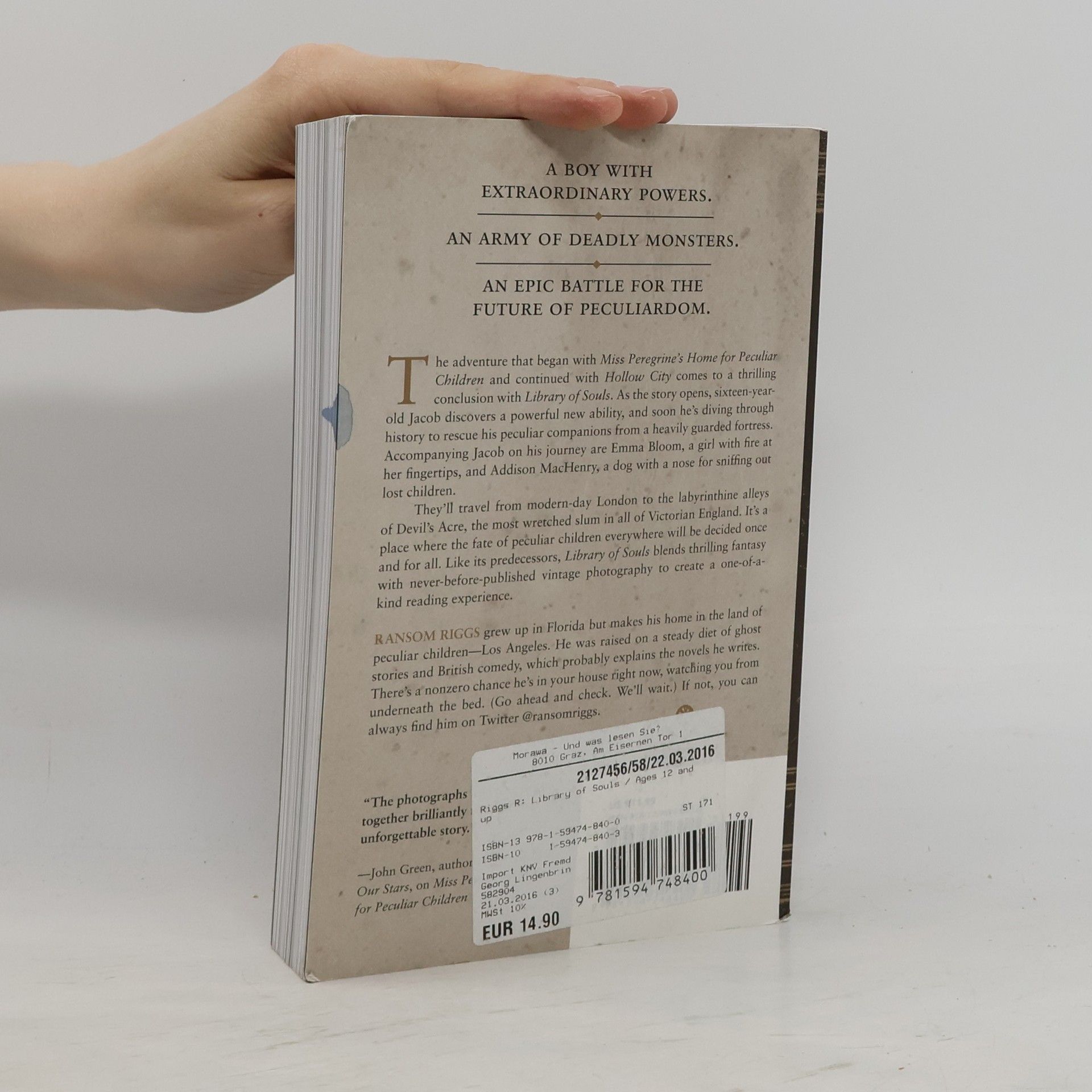 Ransom Riggs Library of Souls