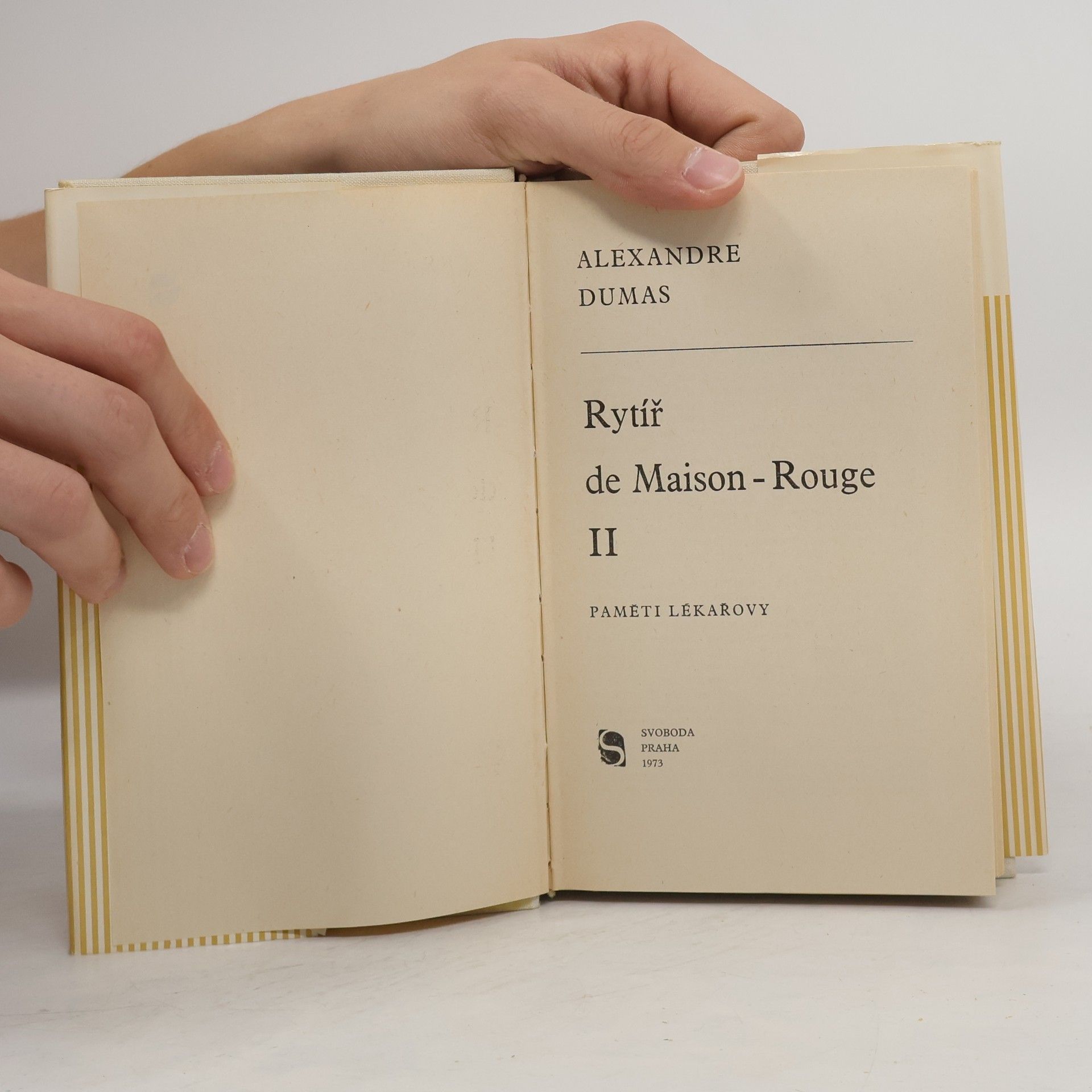 Alexandre Dumas der Ältere Rytíř de Maison-Rouge II.
