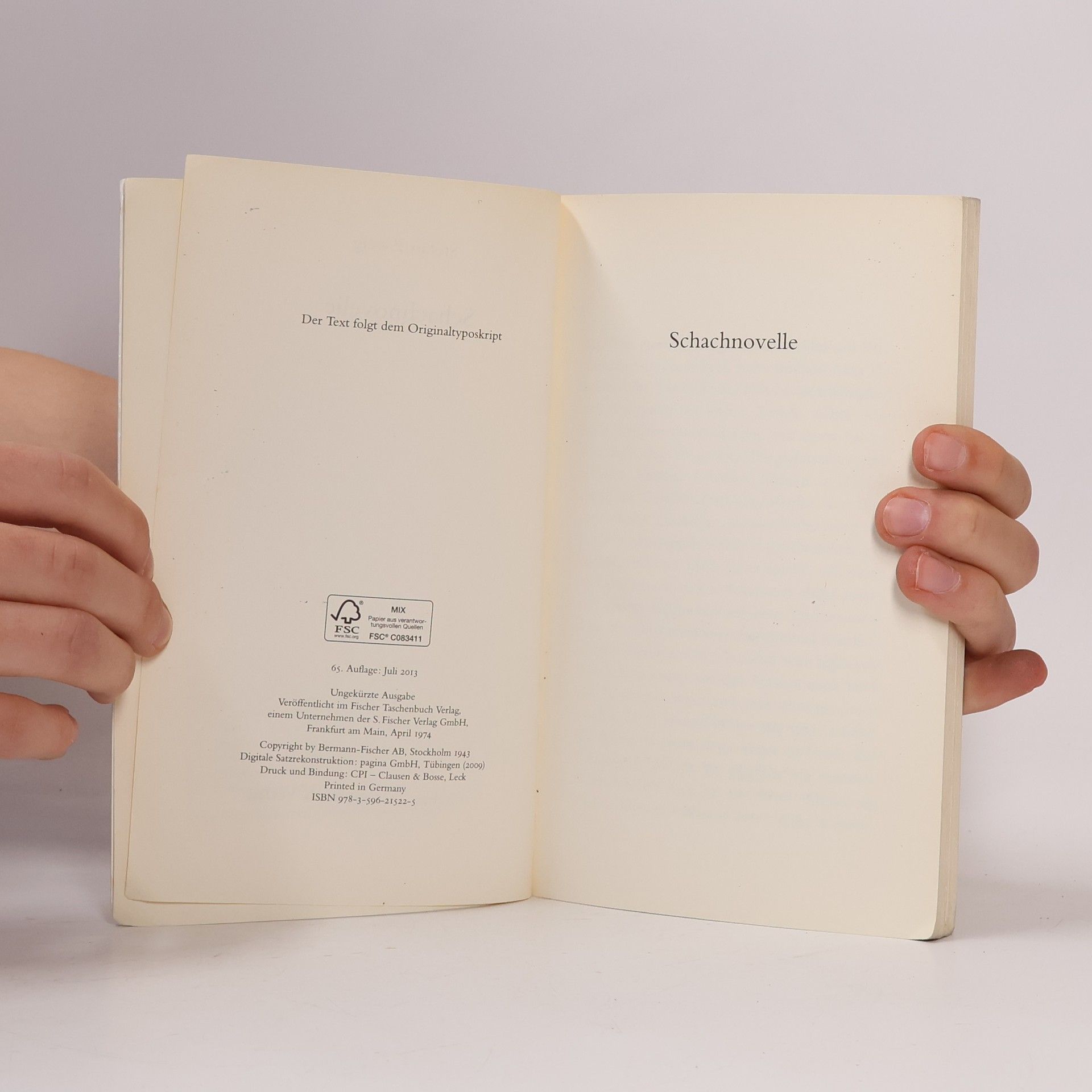 Stefan Zweig Schachnovelle