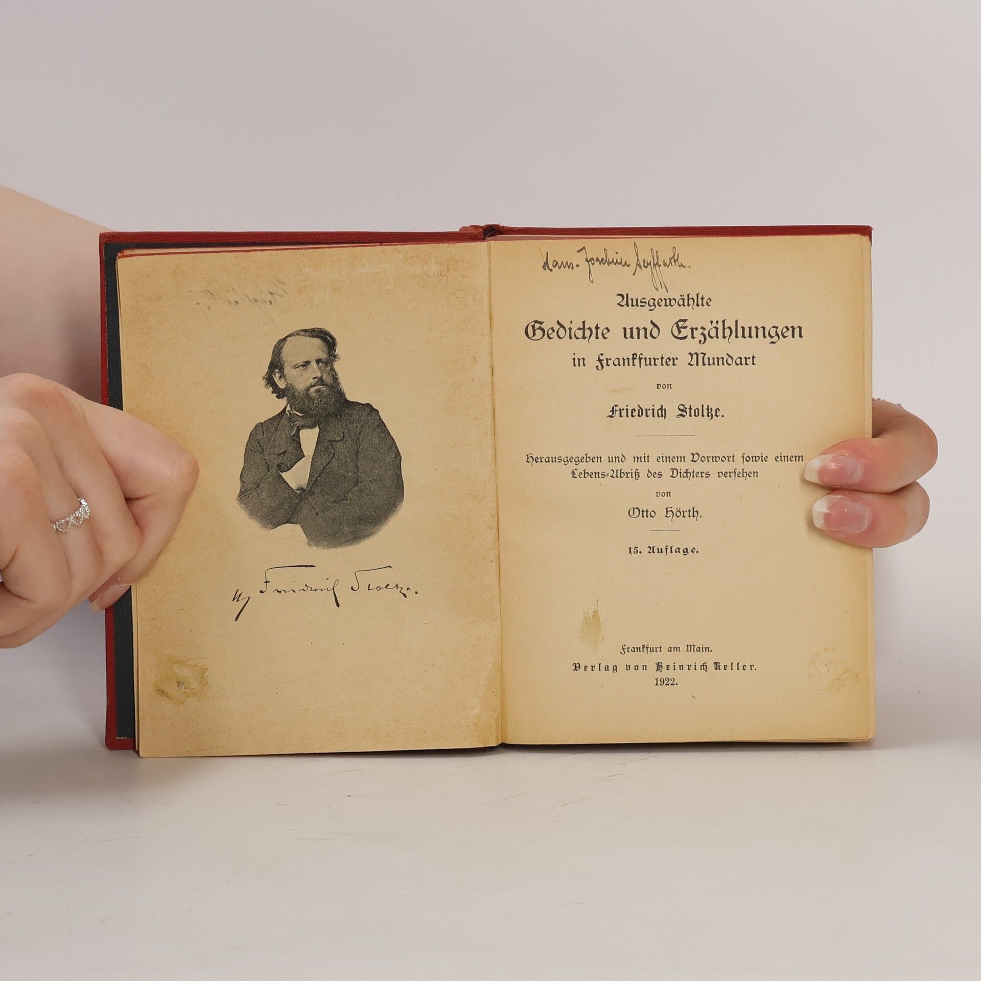Friedrich Stoltze Ausgewählte Gedichte und Erzählungen in Frankfurter Mundart