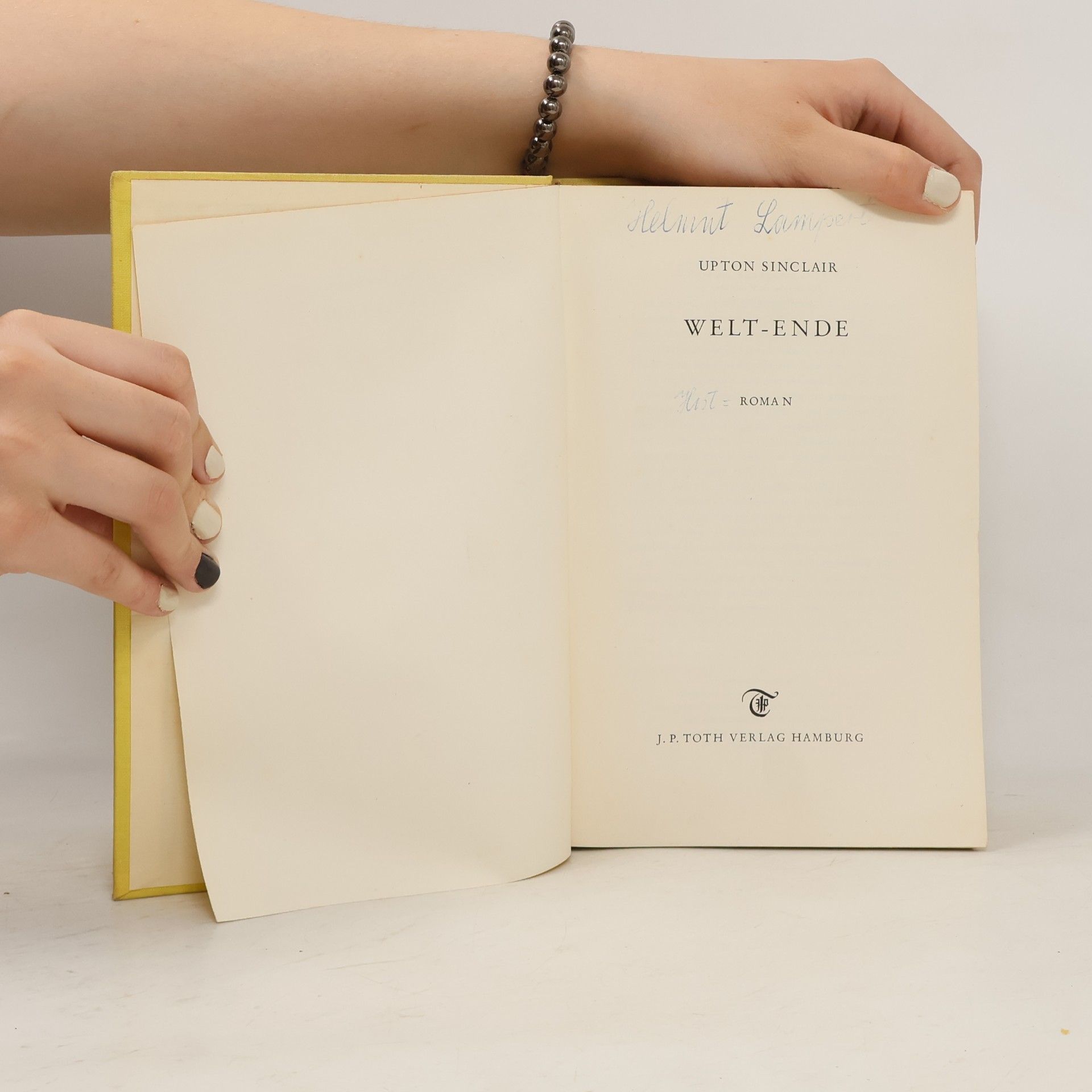 Upton Sinclair Weltende