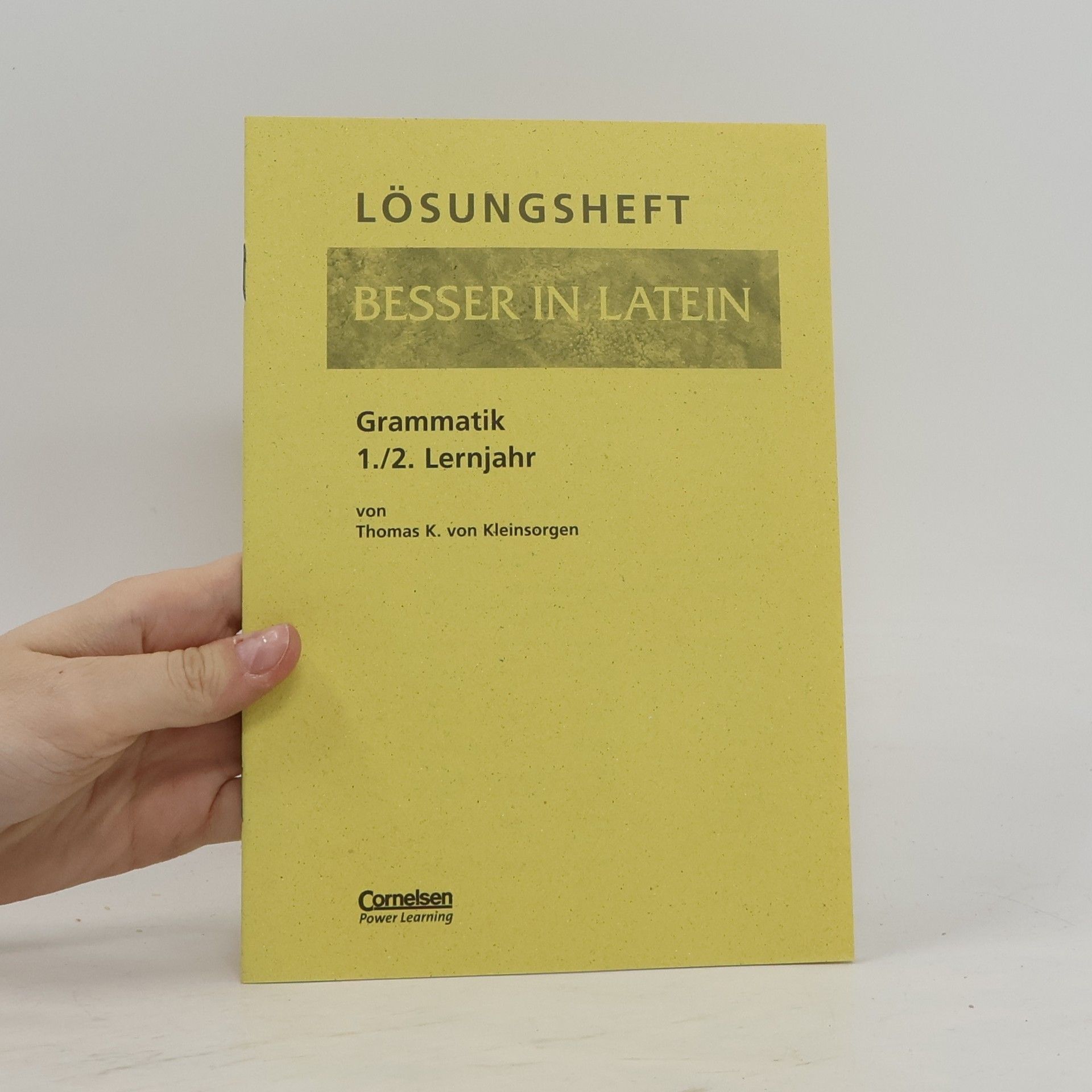 Thomas Kleinsorgen Besser in Latein