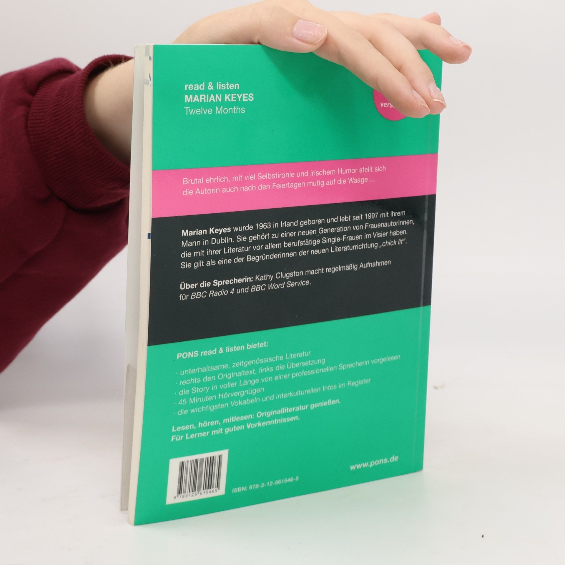 Marian Keyes Twelve Months: Bestseller-Autoren in der zweisprachigen Ausgabe von PONS. Plus Audio-CD mit dem Text in Originalsprache.