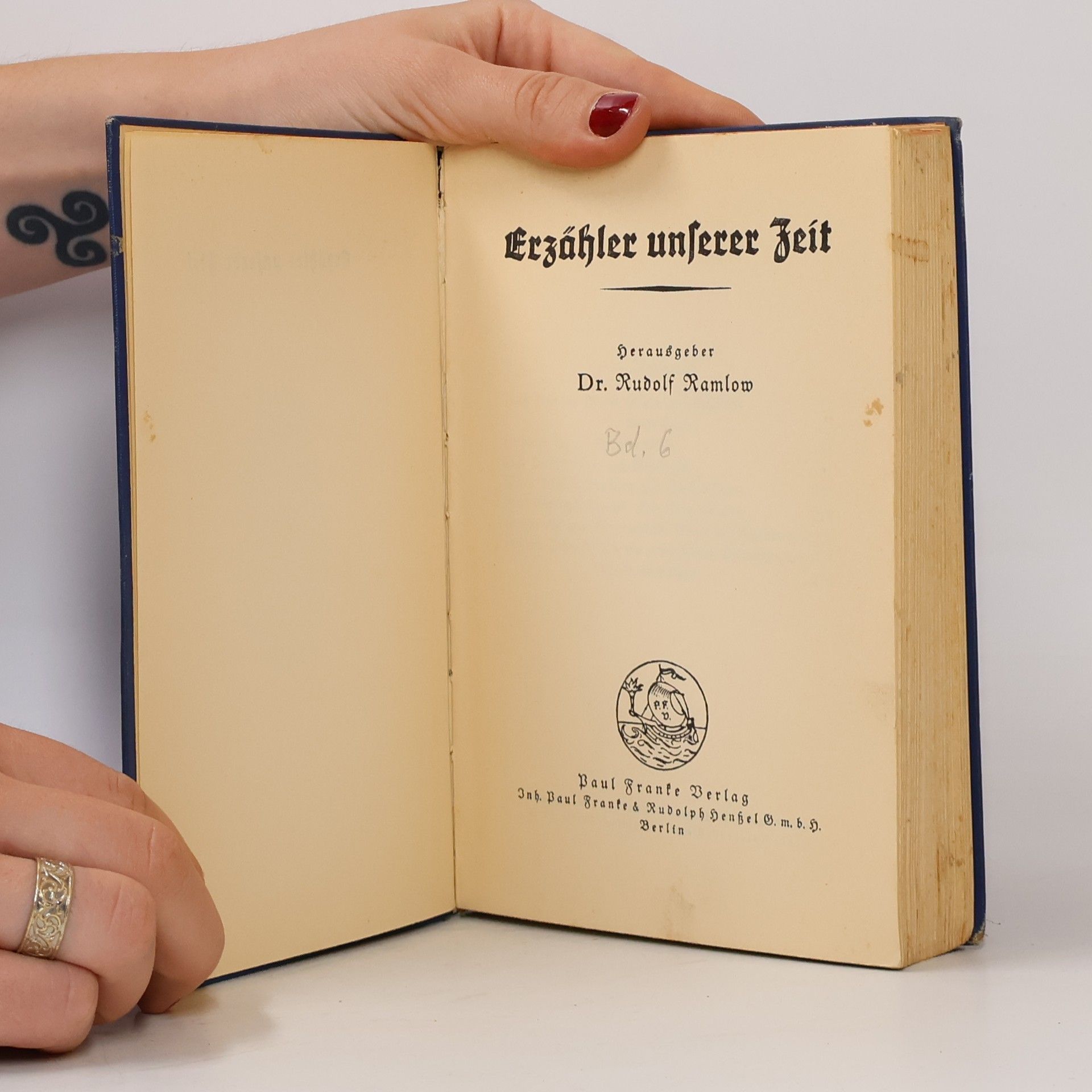 Rudolf Ramlow Erzähler unserer Zeit