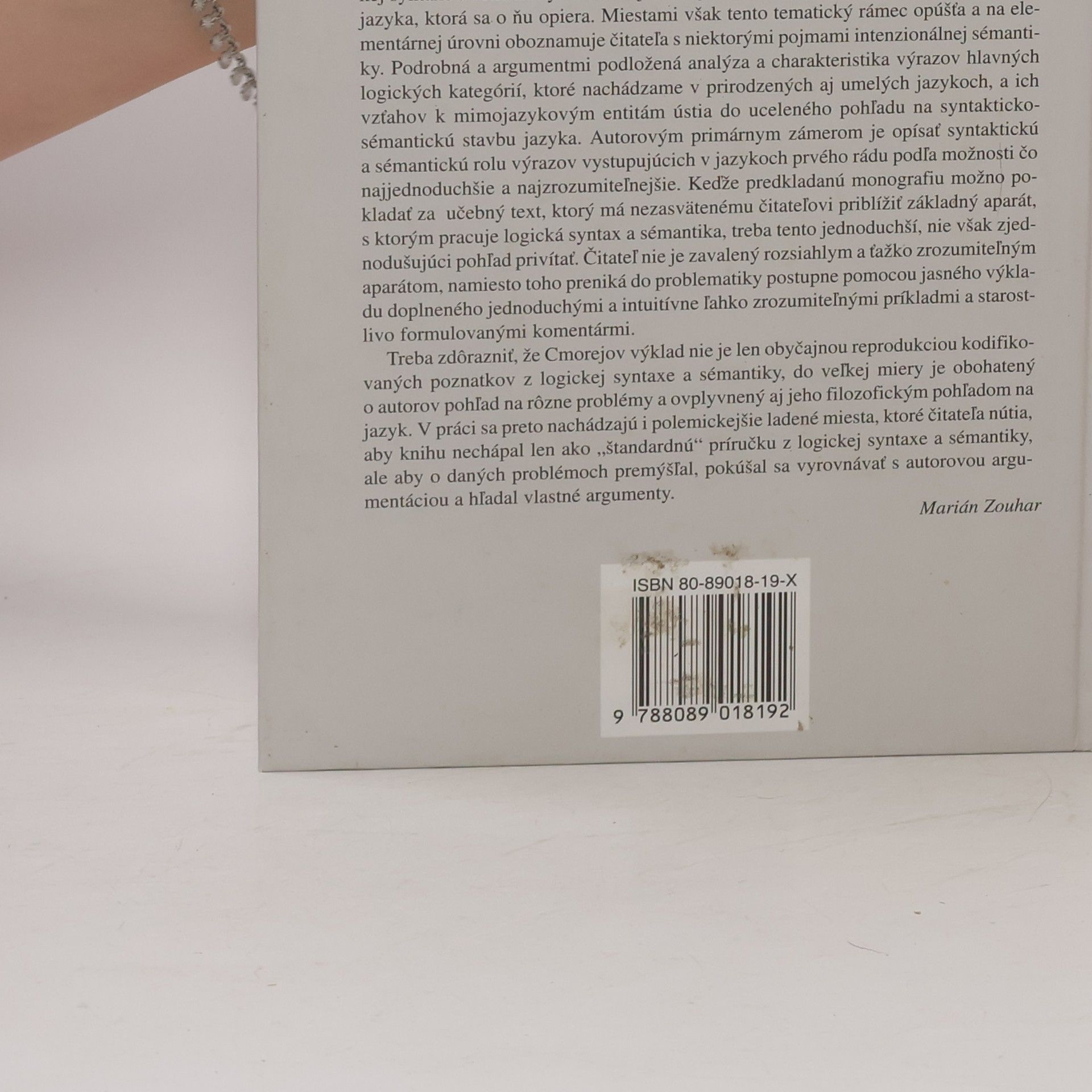 Pavel Cmorej Úvod do logickej syntaxe a sémantiky