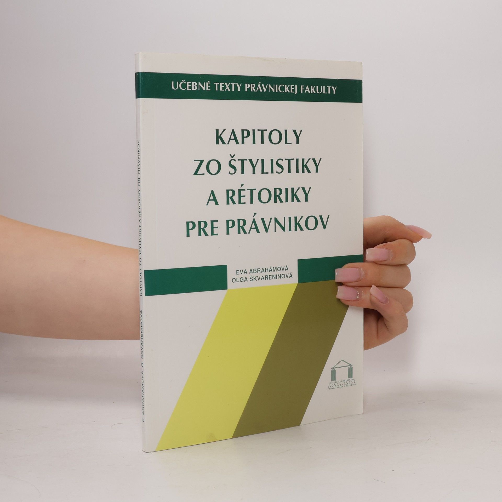 Ol ga Škvareninová Kapitoly zo štylistiky a rétoriky pre právnikov