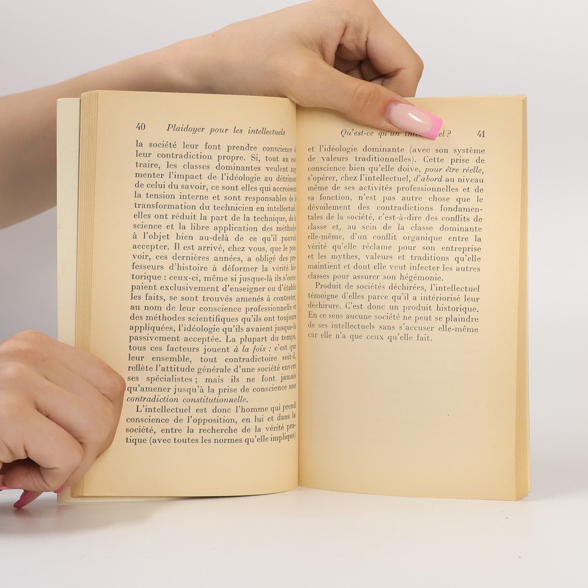 Jean-Paul Sartre Plaidoyer pour les intellectuels