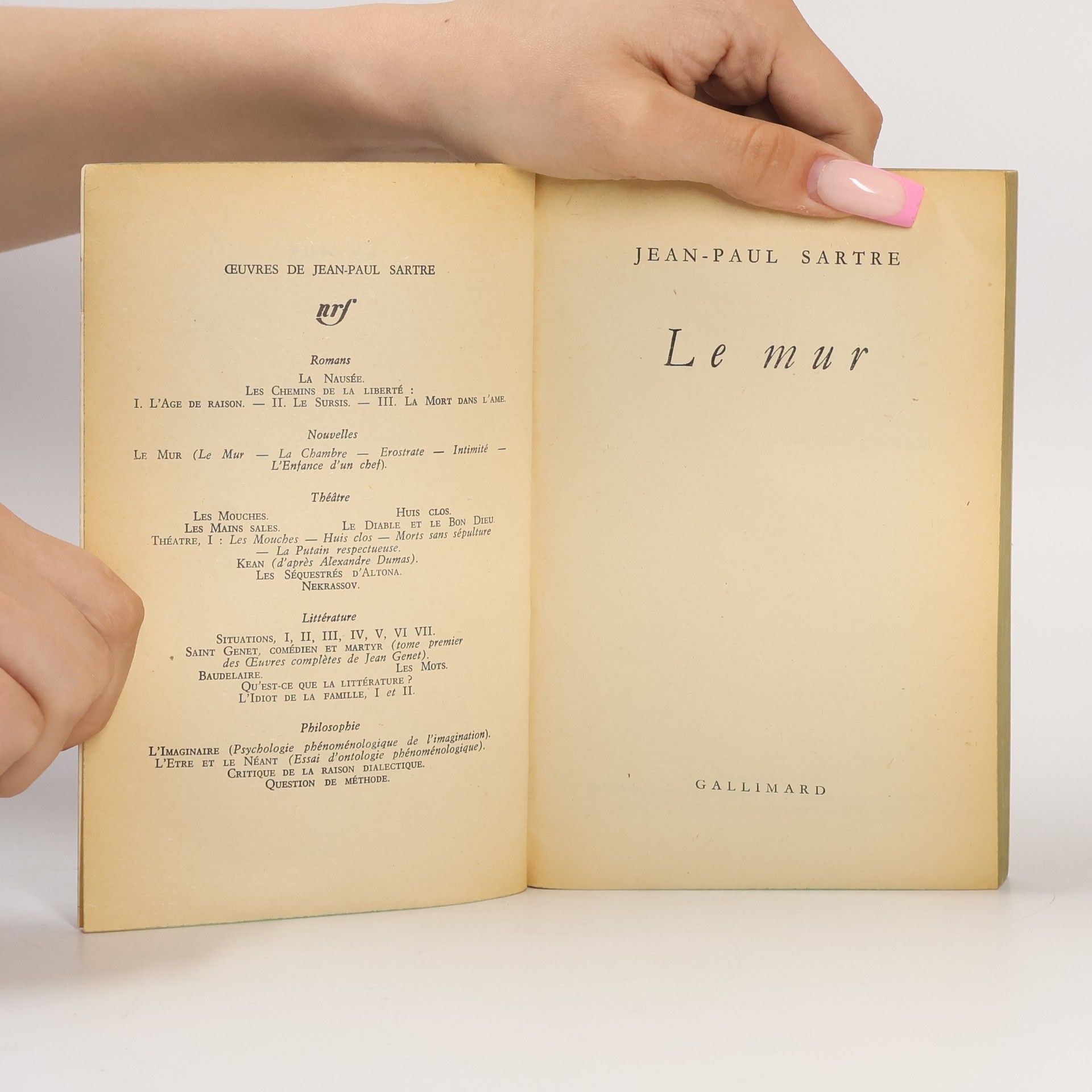 Jean-Paul Sartre Le mur