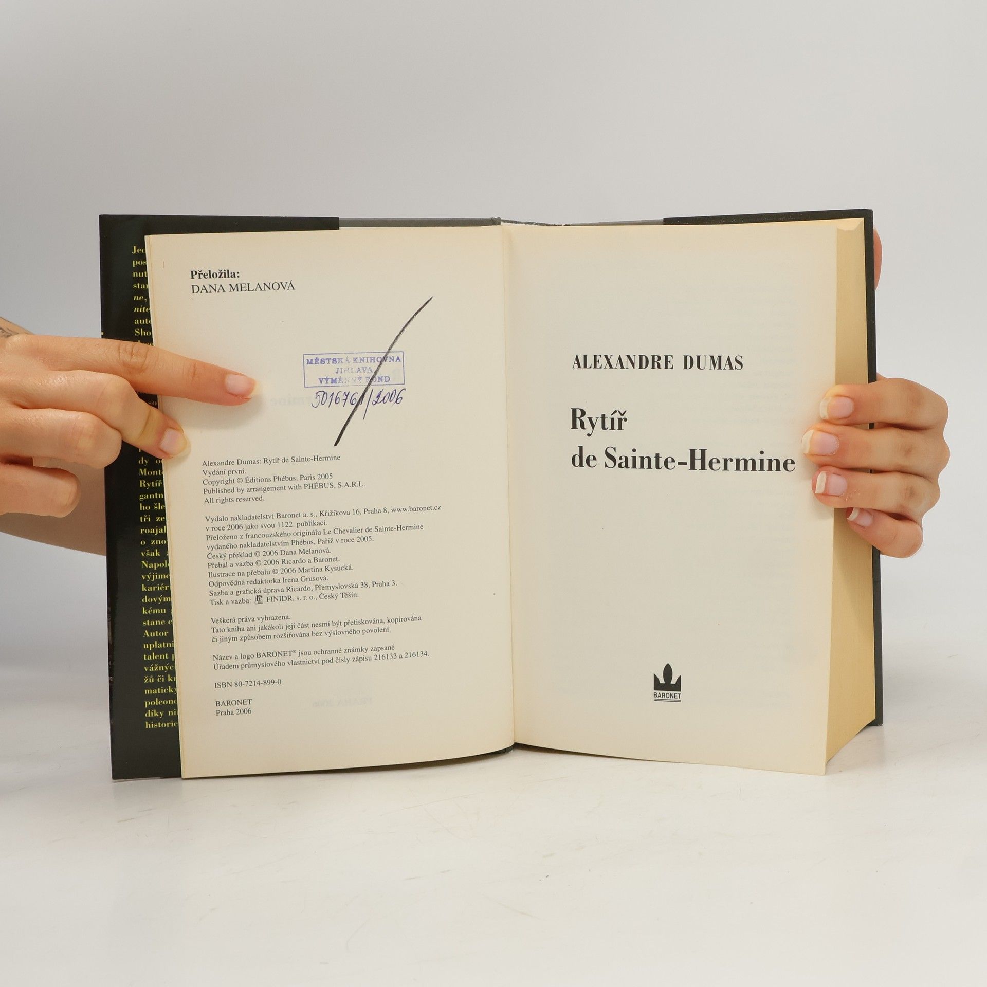 Alexandre Dumas der Ältere Rytíř de Sainte-Hermine