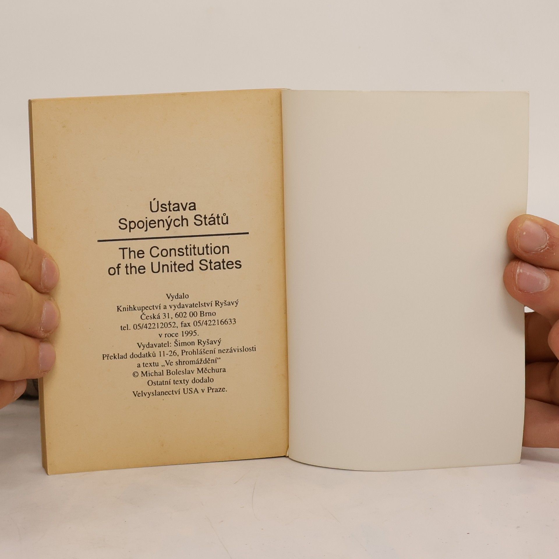 Autorenkollektiv Ústava Spojených Států. The Constitution of the United States