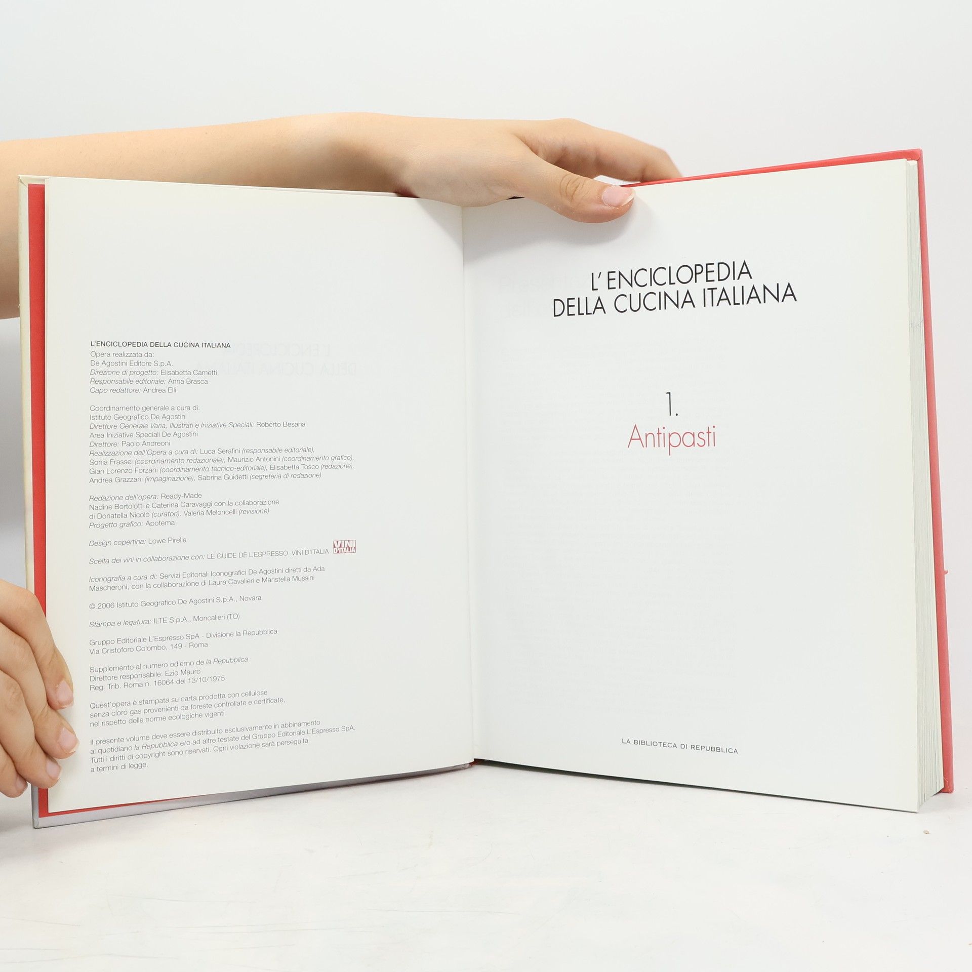 Autorenkollektiv L'Enciclopedia della cucina italiana 1. Antipasti