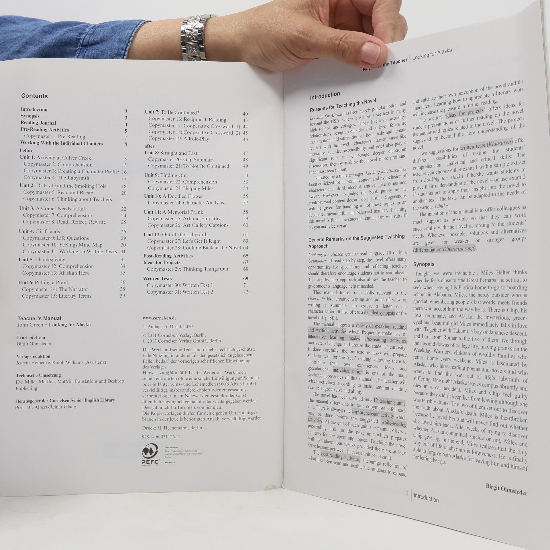 Kolektiv autorů Looking for Alaska. Teacher's Manual
