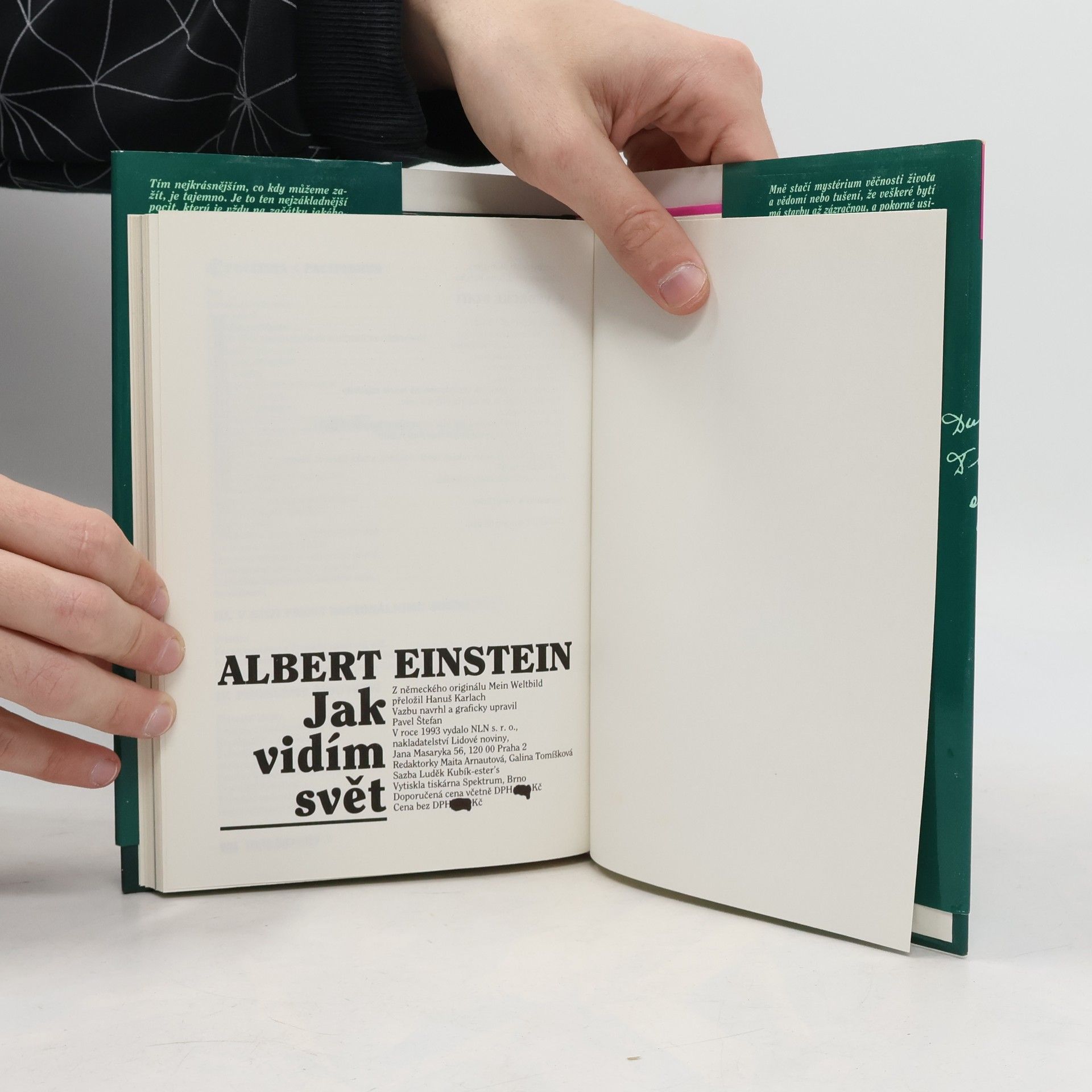 Albert Einstein Jak vidím svět 1