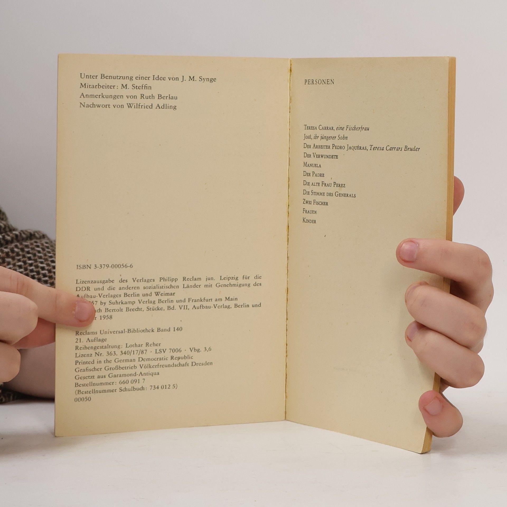 Bertolt Brecht Die Gewehre der Frau Carrar