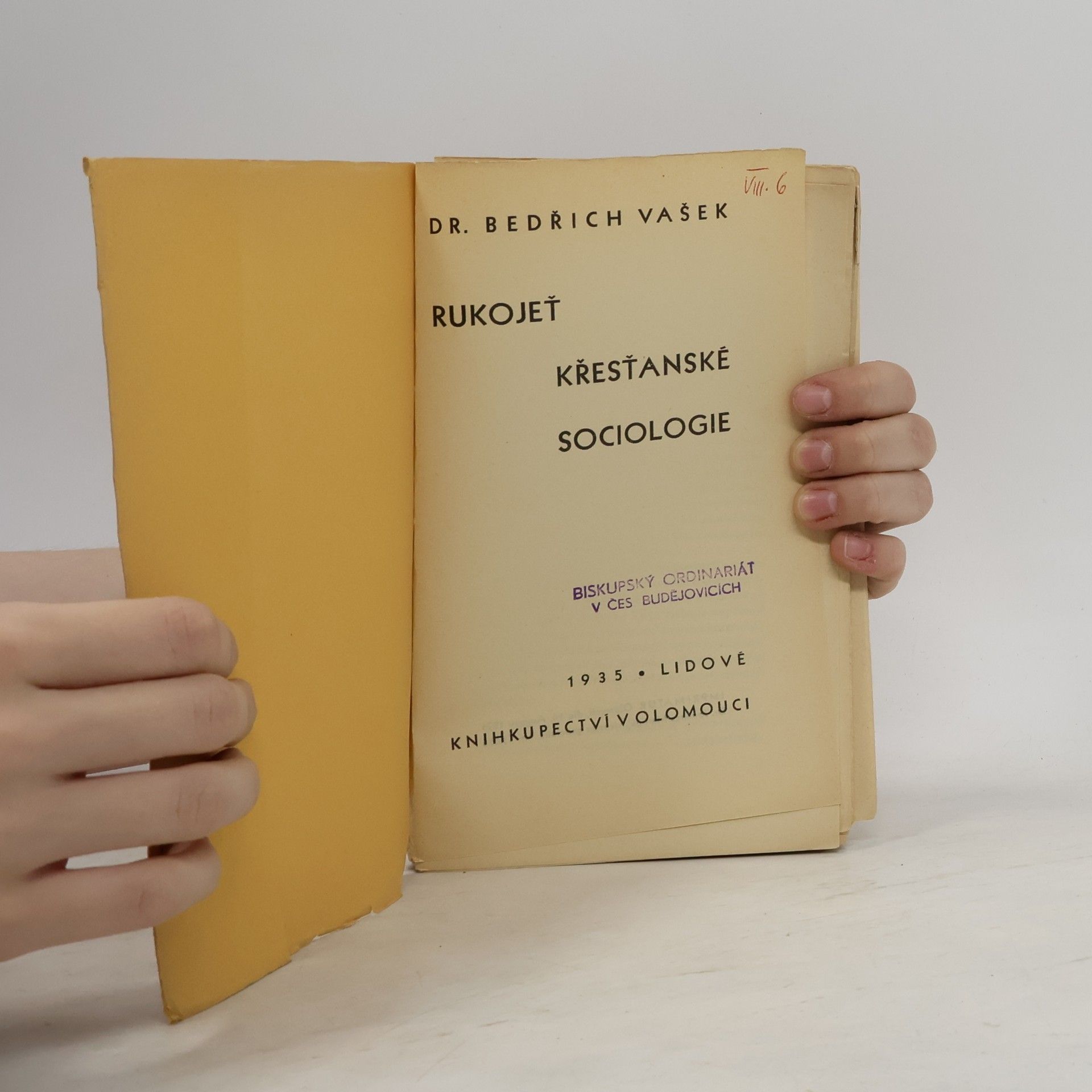 Bedřich Vašek Rukojeť křesťanské sociologie
