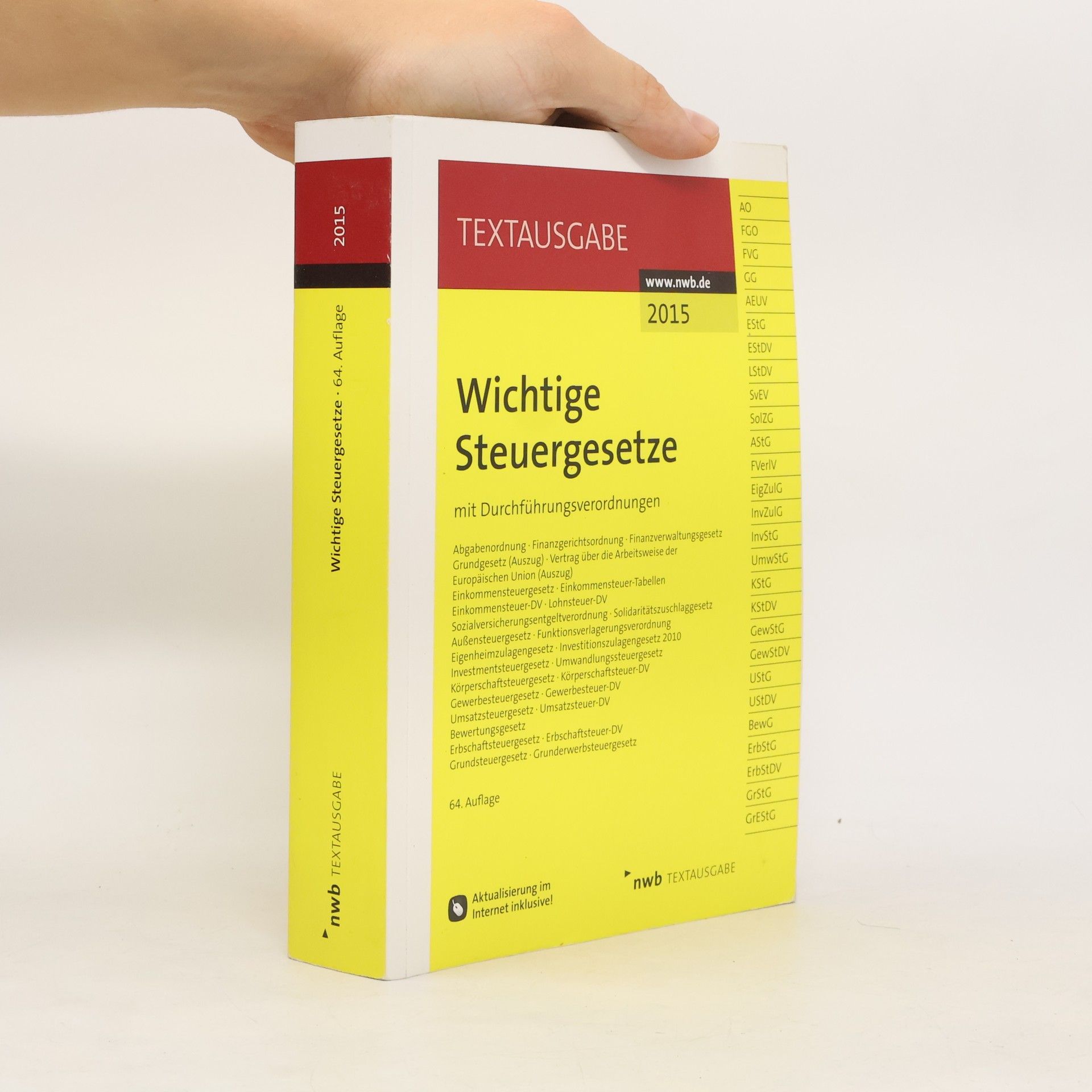 Wichtige Steuergesetze