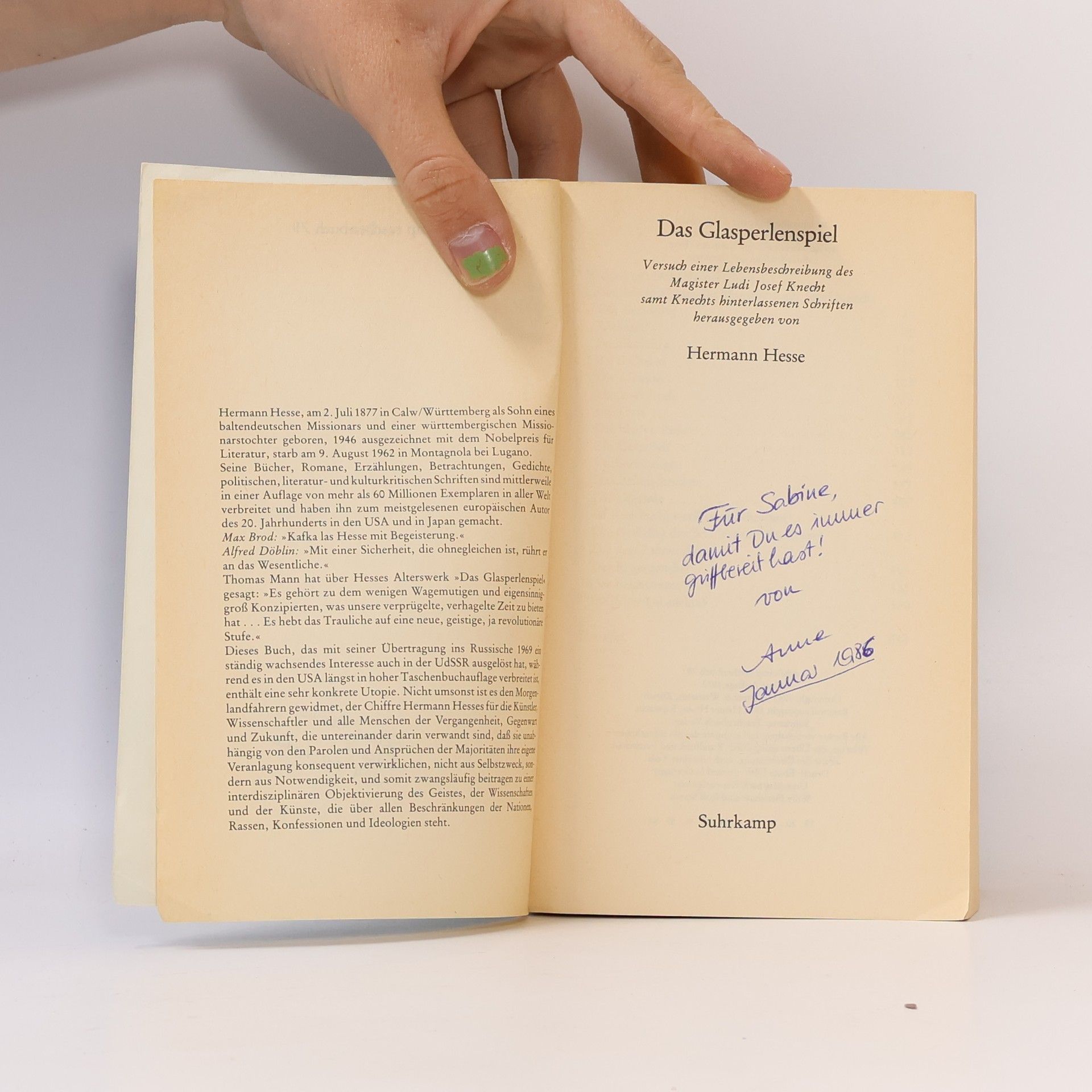 Hermann Hesse Das Glasperlenspiel