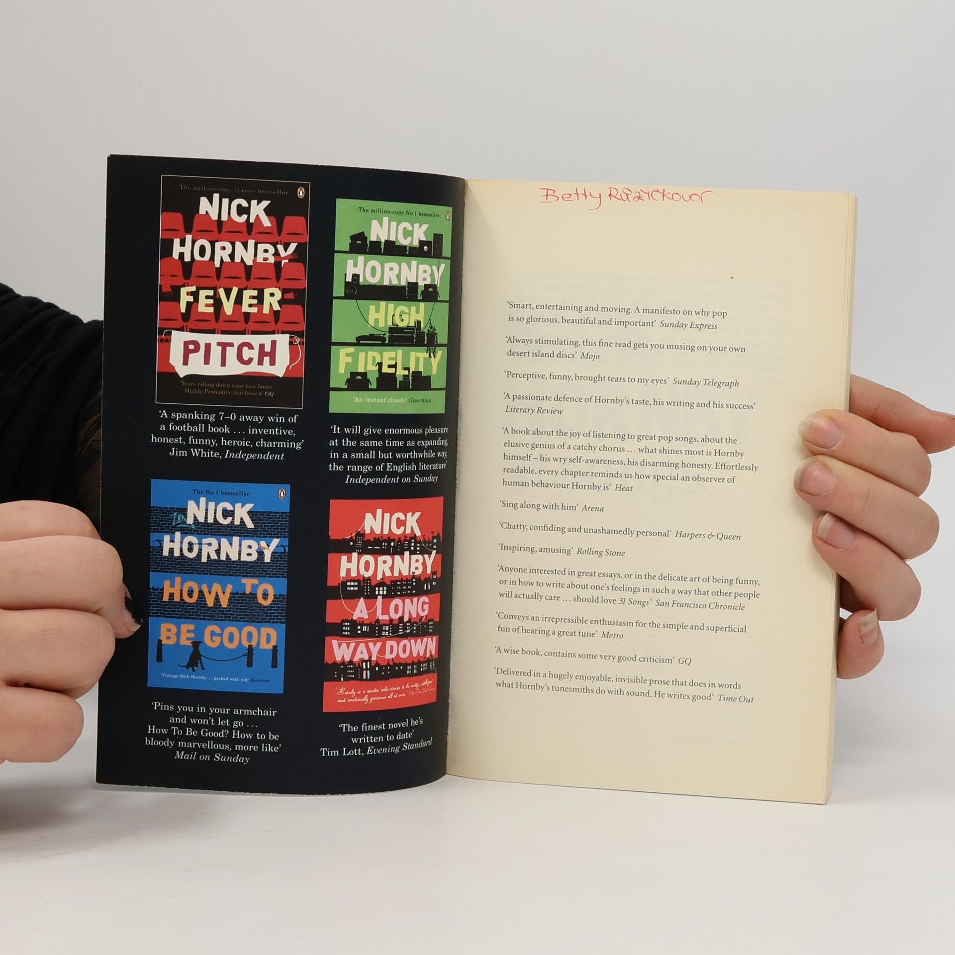 Nick Hornby 31 songs