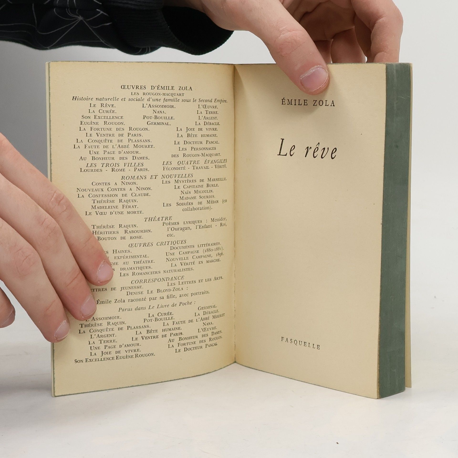 Émile Zola Le rêve