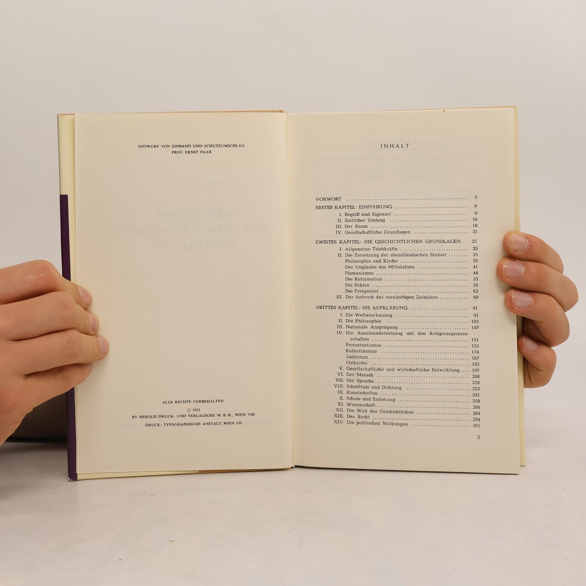 Fritz Valjavec Geschichte der abendländischen Aufklärung