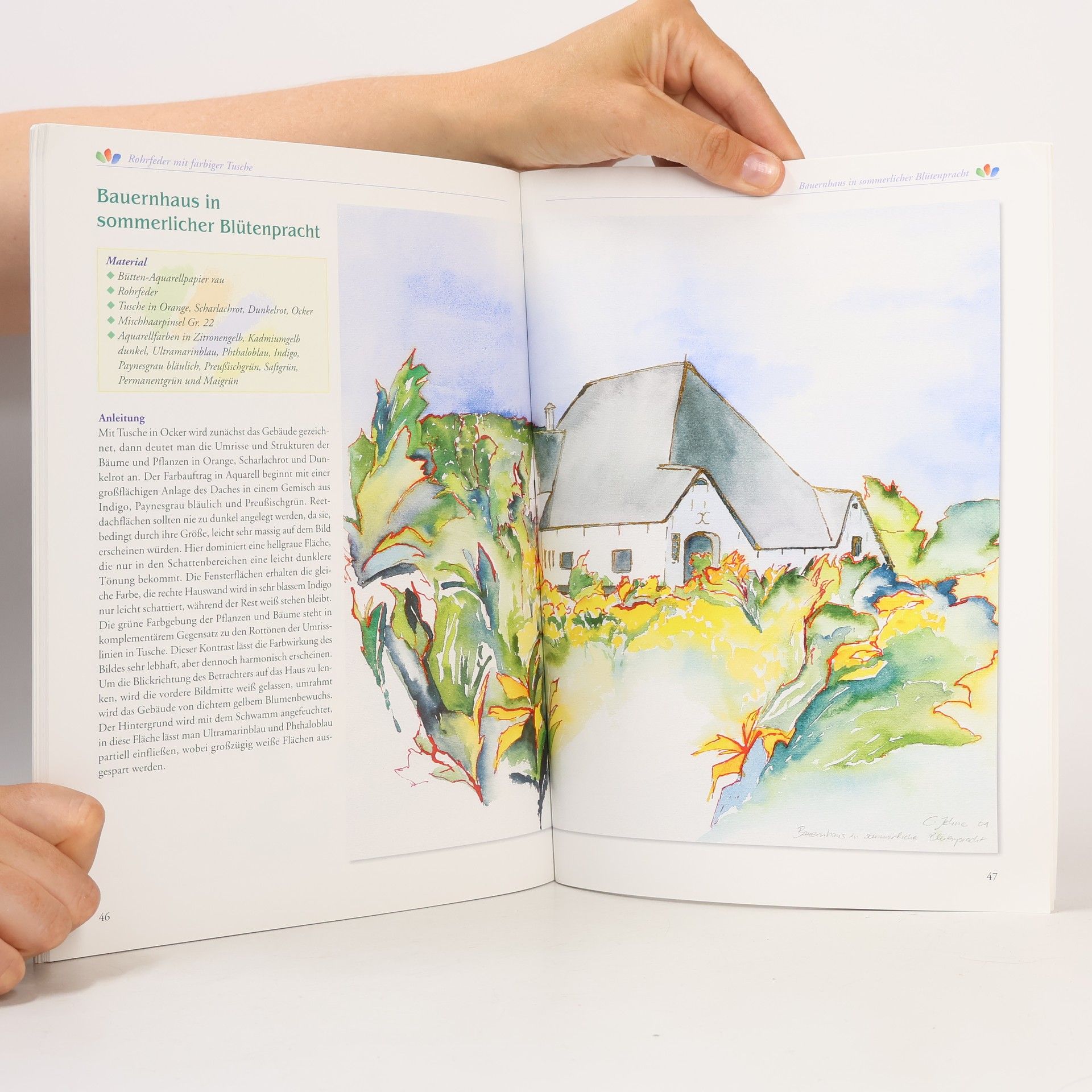 Christina Jehne Aquarellmalerei - Mischtechnik mit Tusche