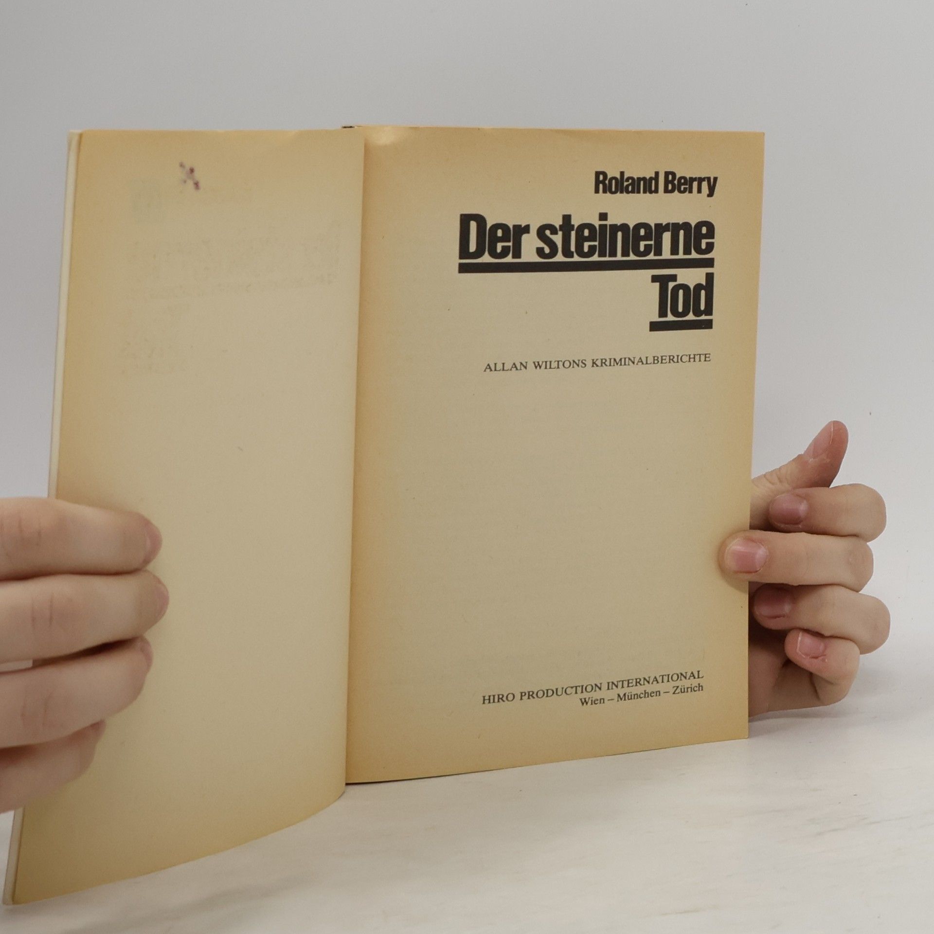 Roland Berry Der steinerne Tod