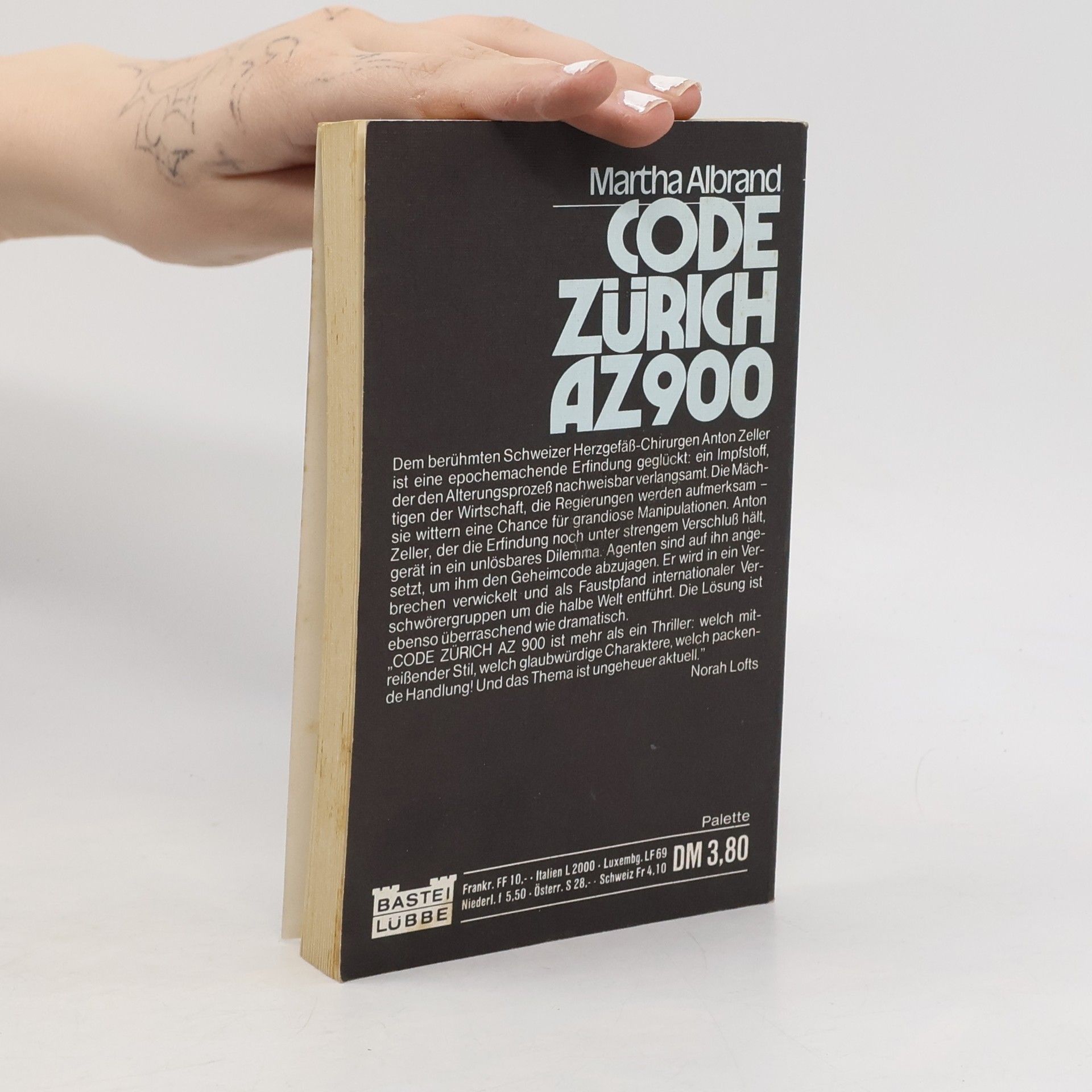 Martha Albrand Code Zürich AZ 900.