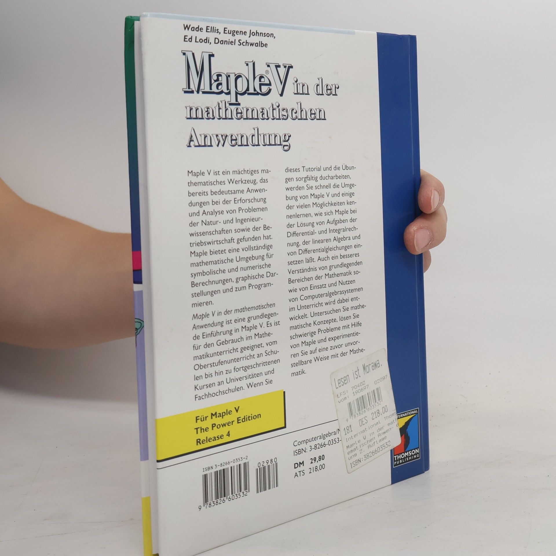 Wade Ellis Maple V in der mathematischen Anwendung - 2. aktualisierte und überarbeitete Auflage