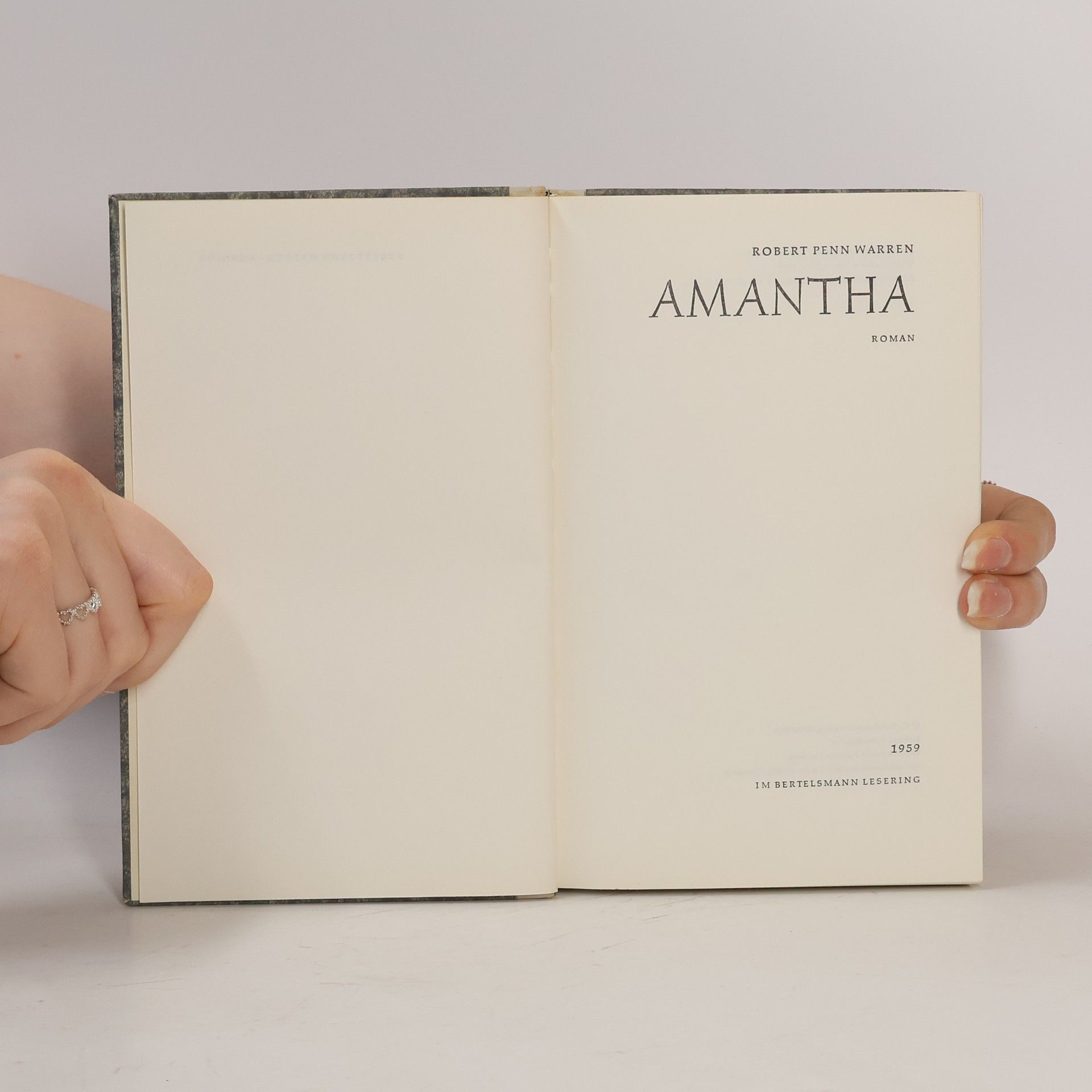 Robert Penn Warren Amantha