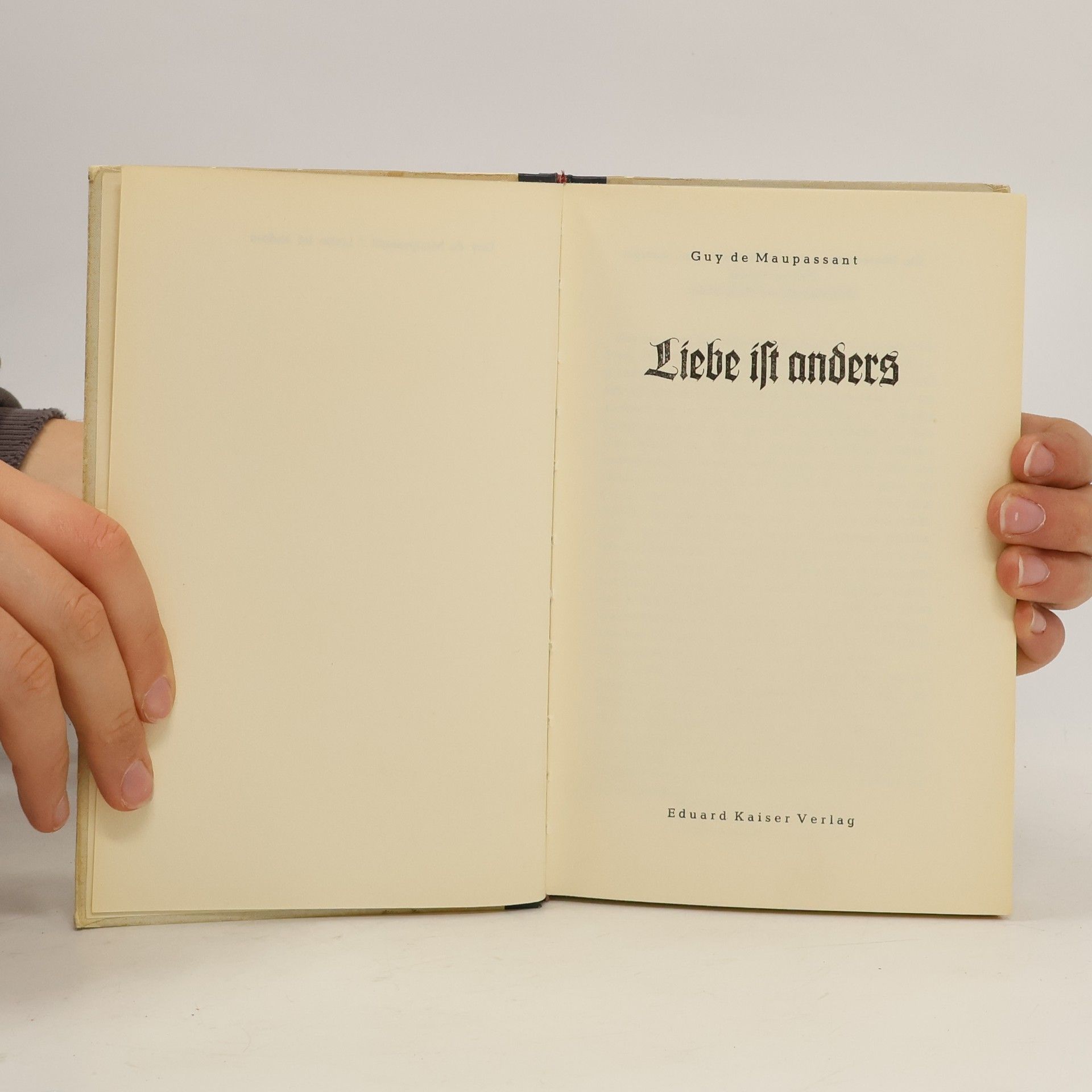 Guy de Maupassant Liebe ist anders