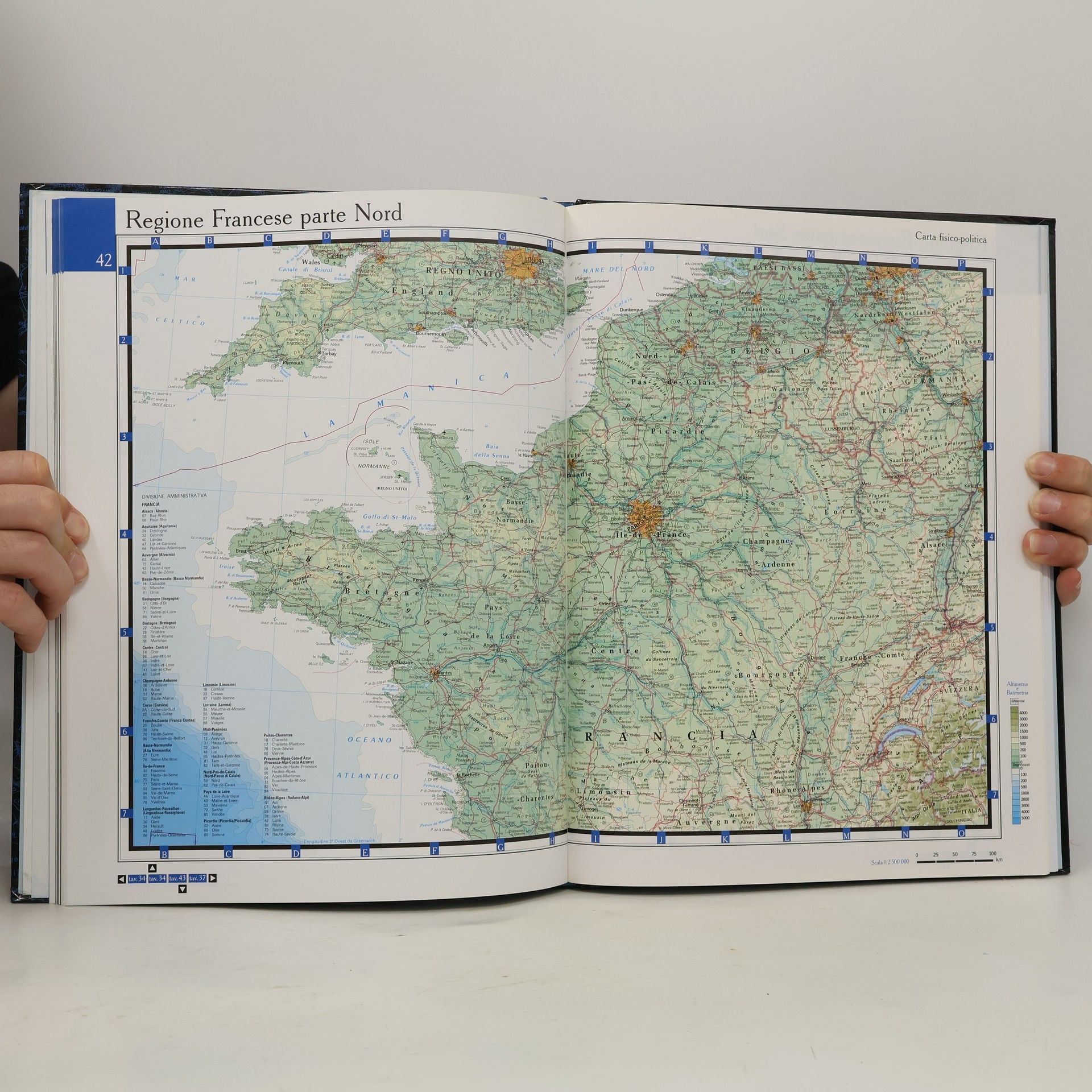 Collectif d'auteurs Atlante geografico Europa