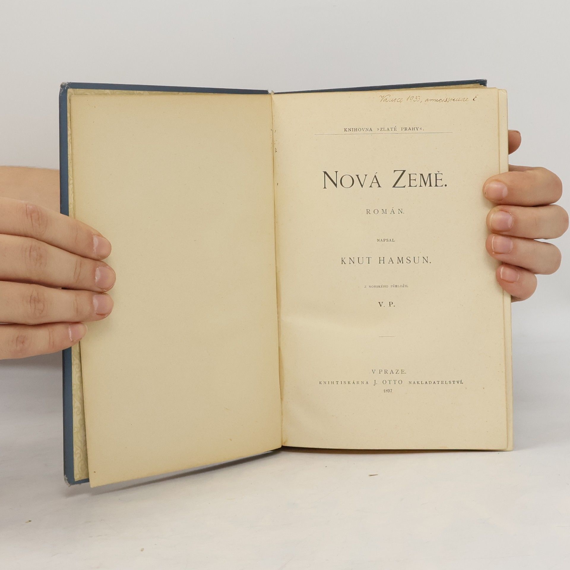 Knut Hamsun Nová země