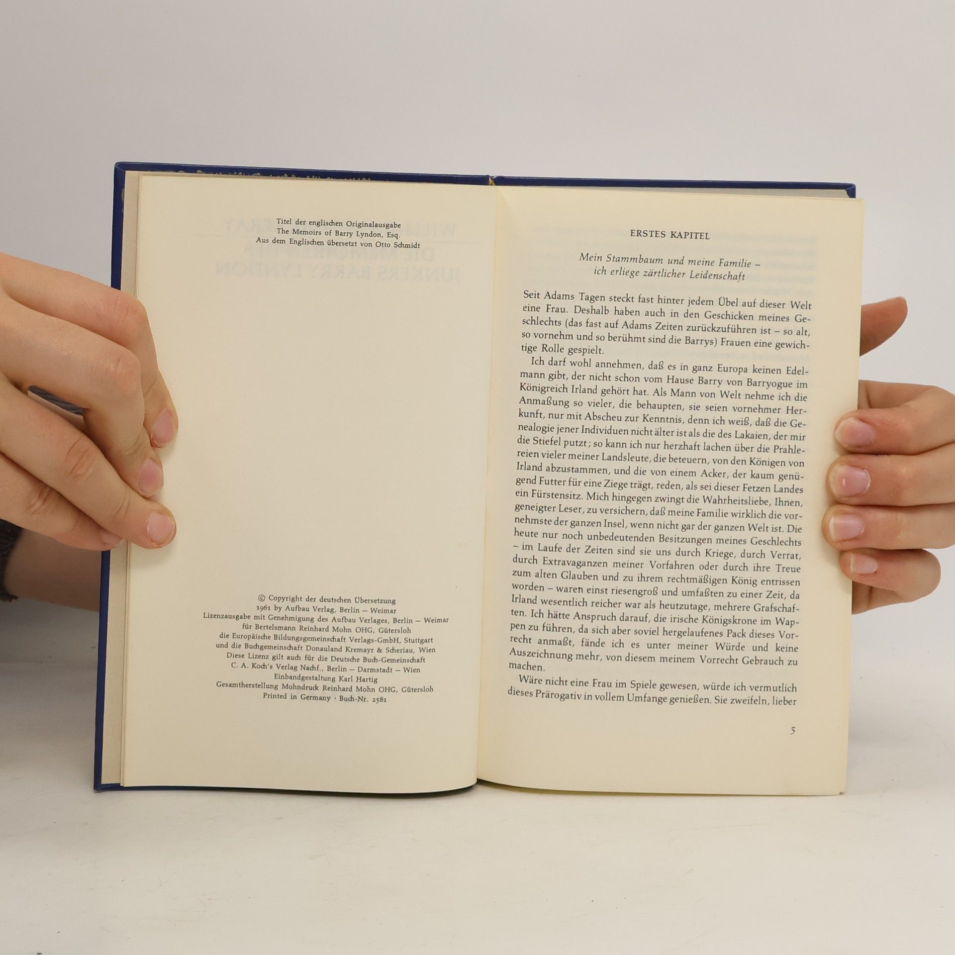 William Makepeace Thackeray Die Memoiren des Junkers Barry Lyndon