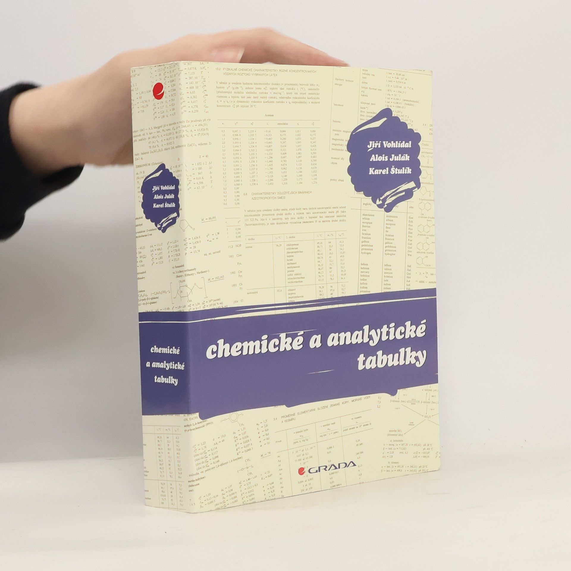 Alois Julák Chemické a analytické tabulky