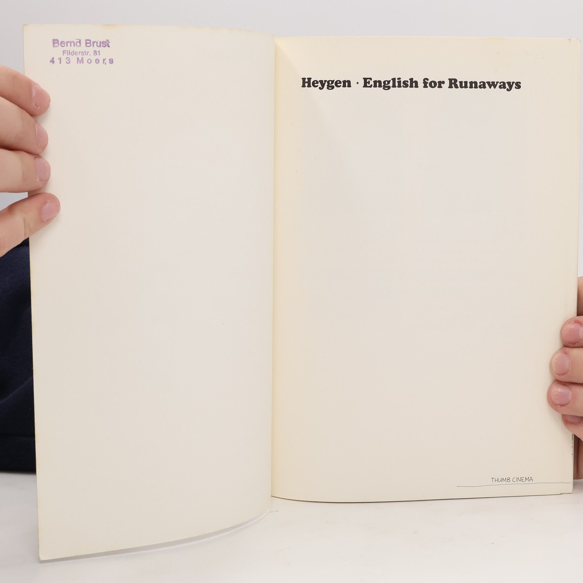 W. P. Küttner English for Runaways