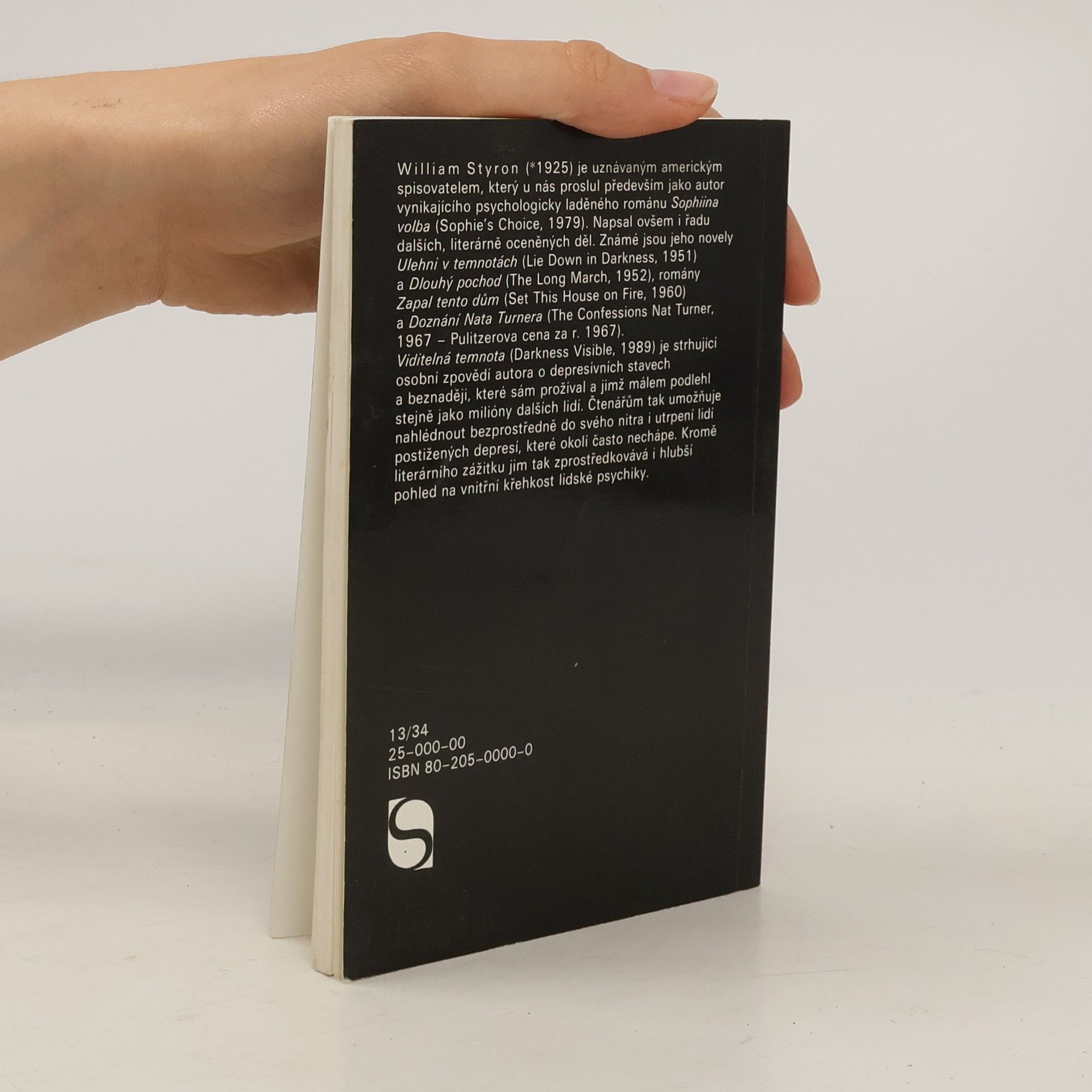 William Styron Viditelná temnota. Memoáry šílenství