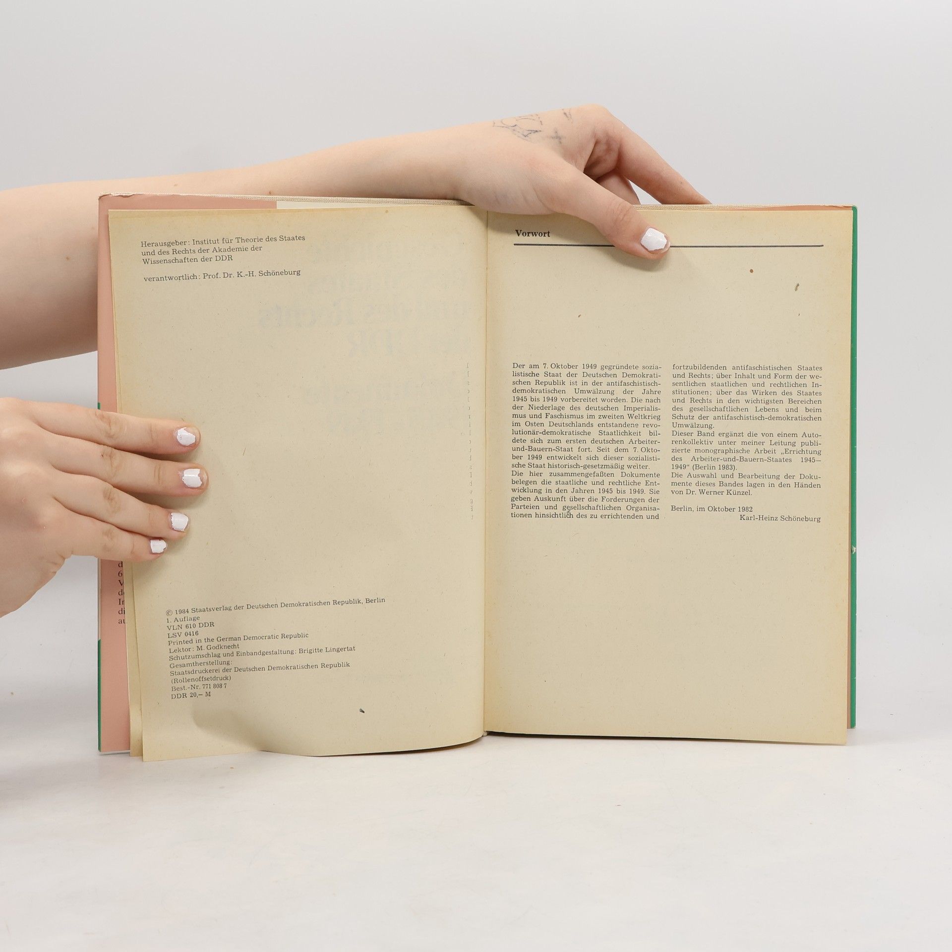 Collectif d'auteurs Geschichte des Staates und des Rechts der DDR