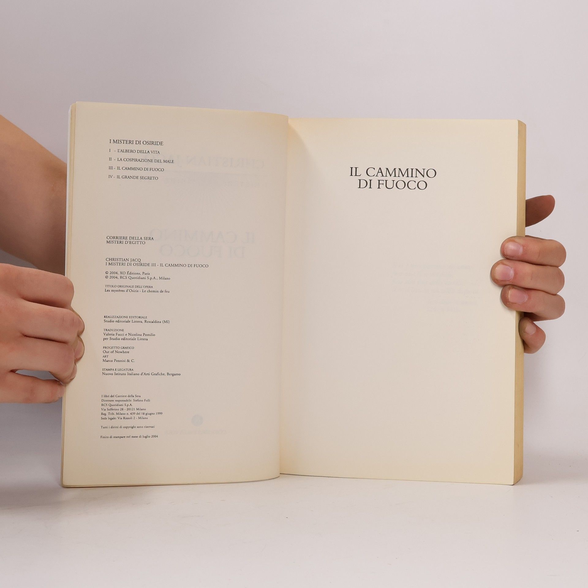 Christian Jacq I Misteri di Osiride III. Il cammino di fuoco