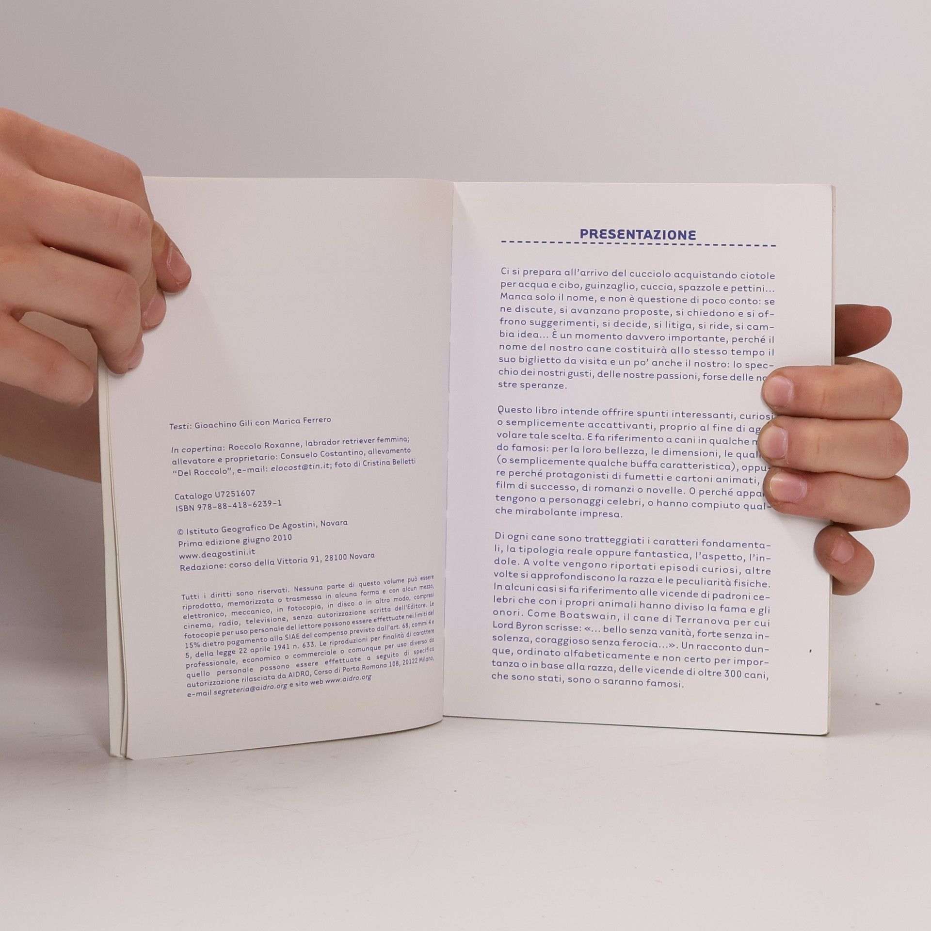 Gioachino Gili Il libro dei nomi dei cani