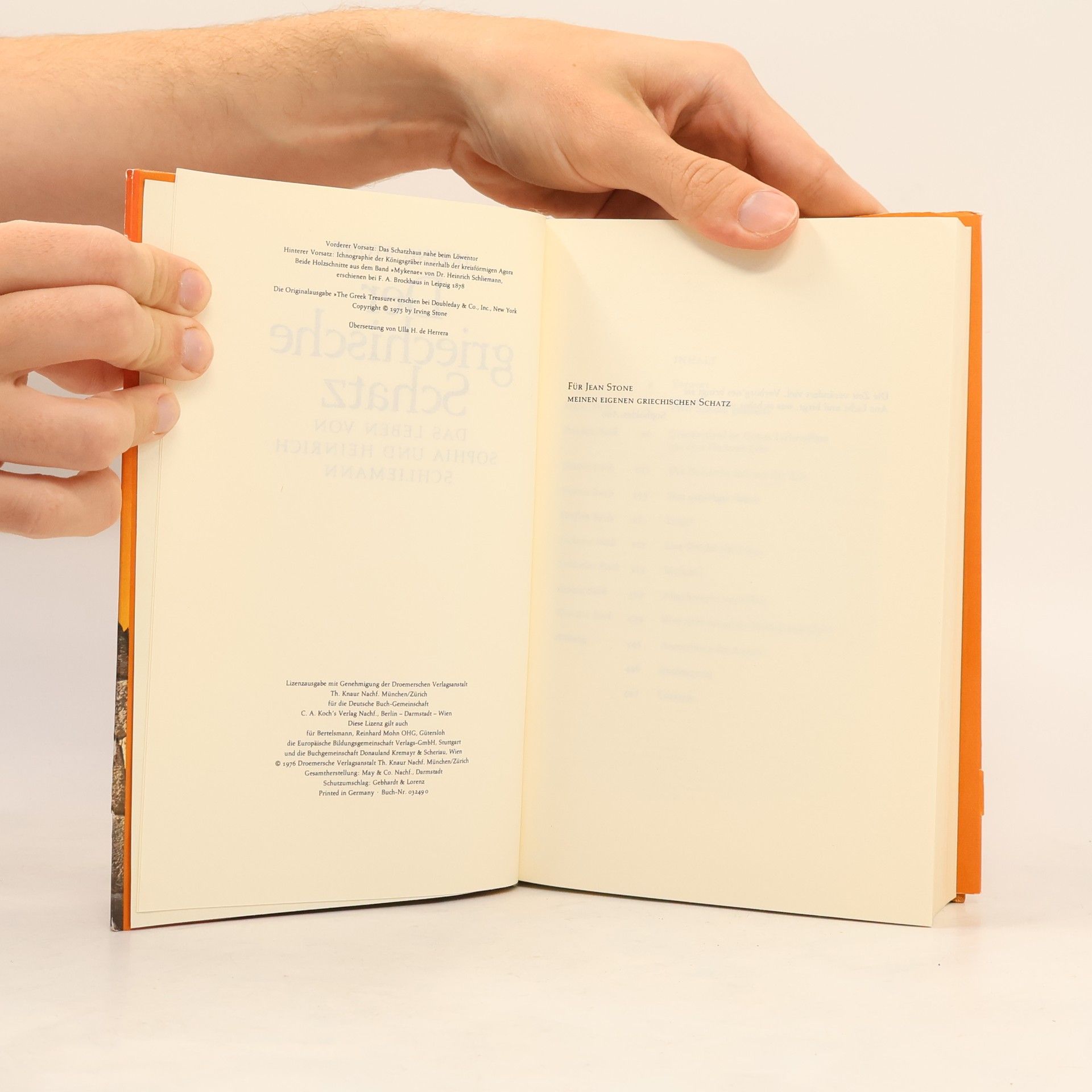 Irving Stone Der griechische Schatz