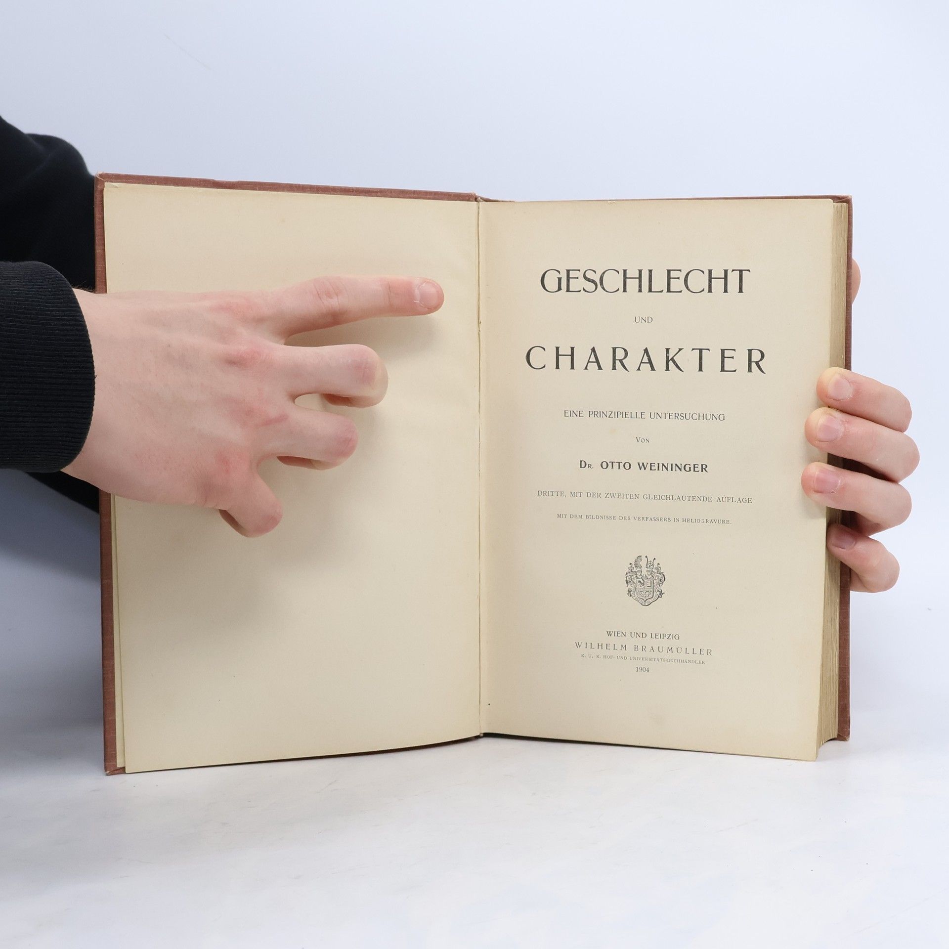 Otto Weininger Geschlecht und Charakter