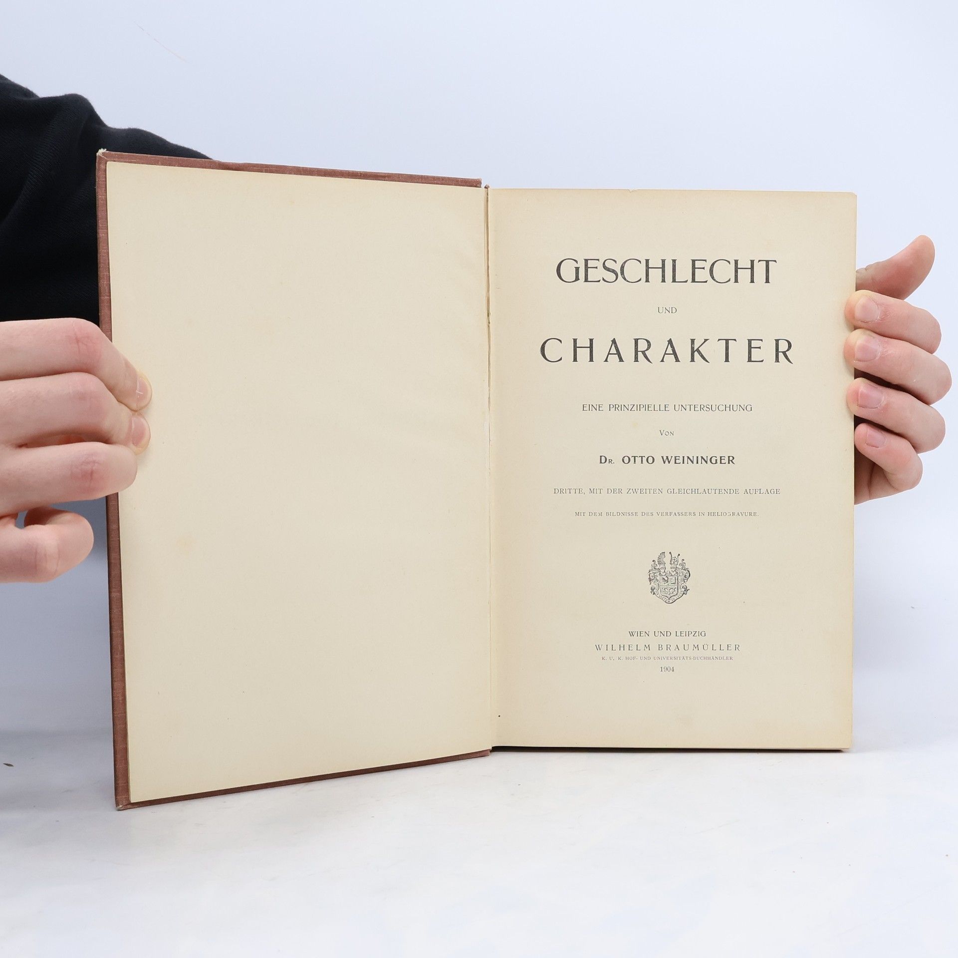 Otto Weininger Geschlecht und Charakter