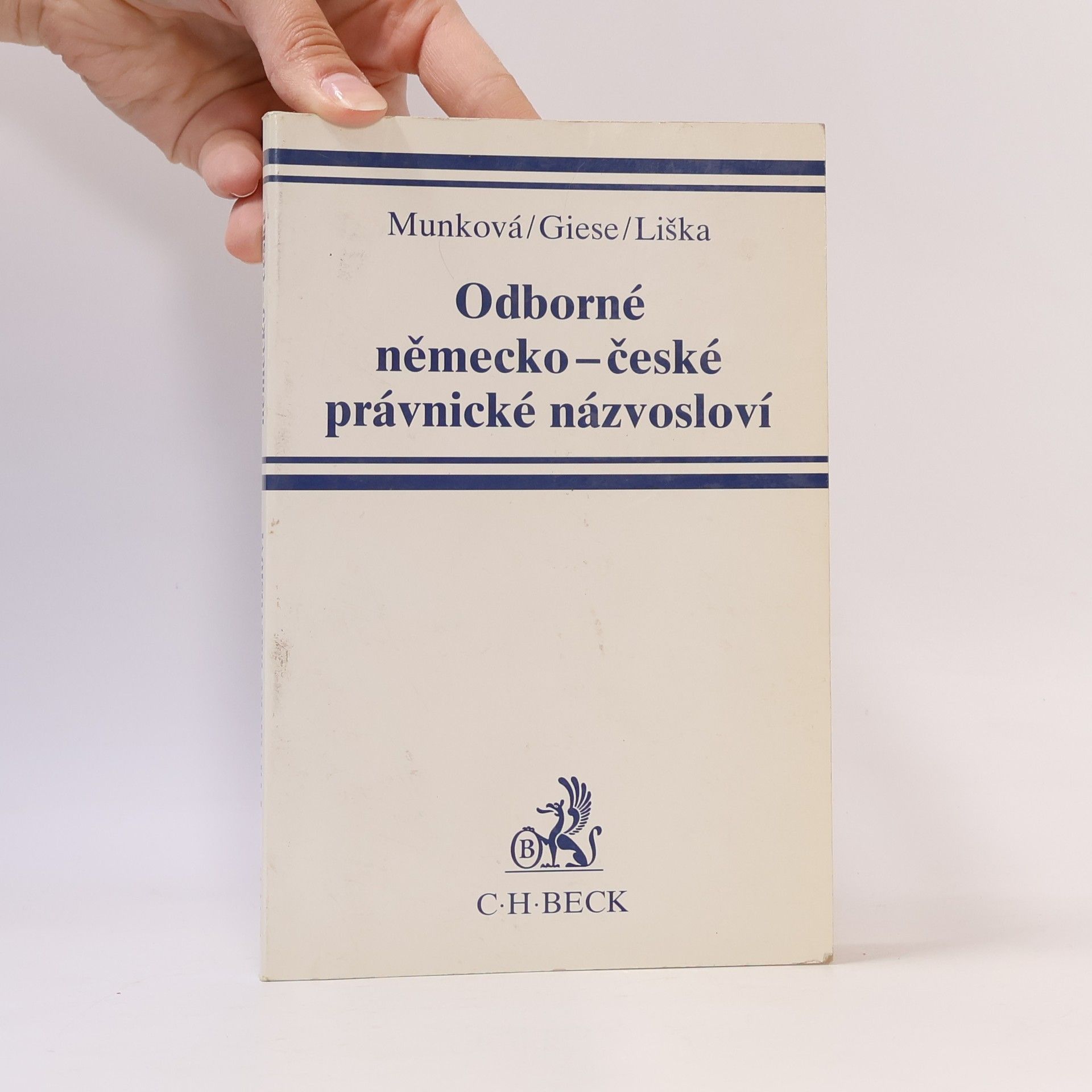 Jindřiška Munková Odborné německo-české právnické názvosloví