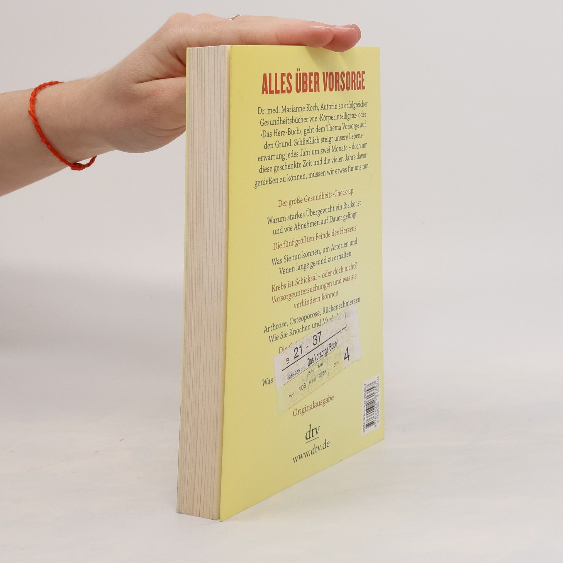 Marianne Koch Das Vorsorge-Buch